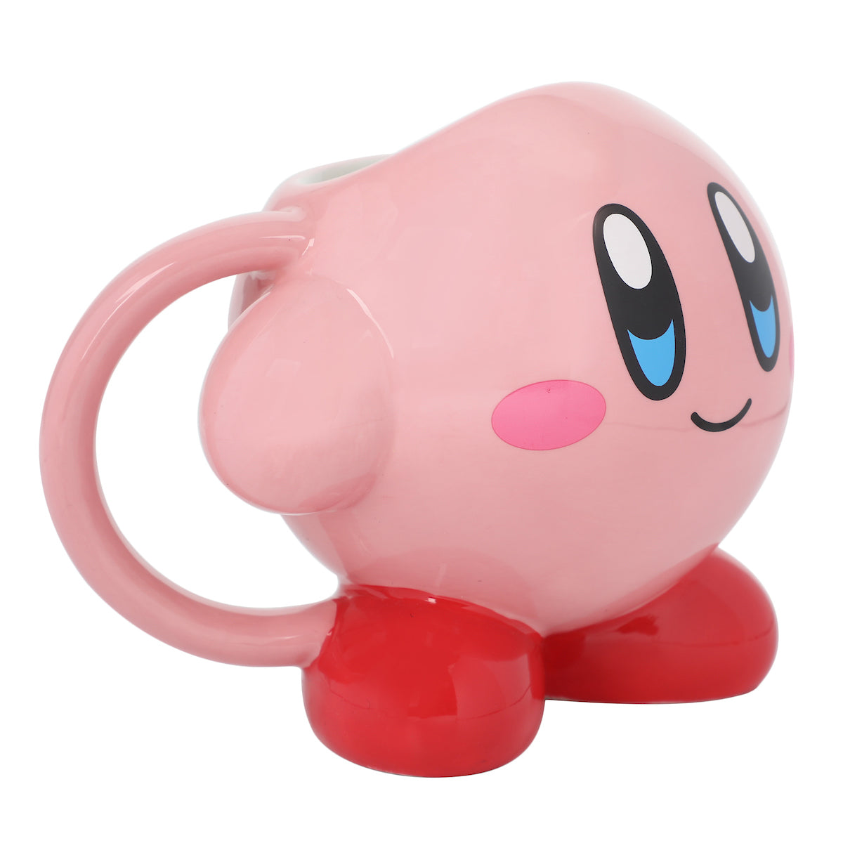 Kirby 16 Oz Pink Sculpted Ceramic Character Mug