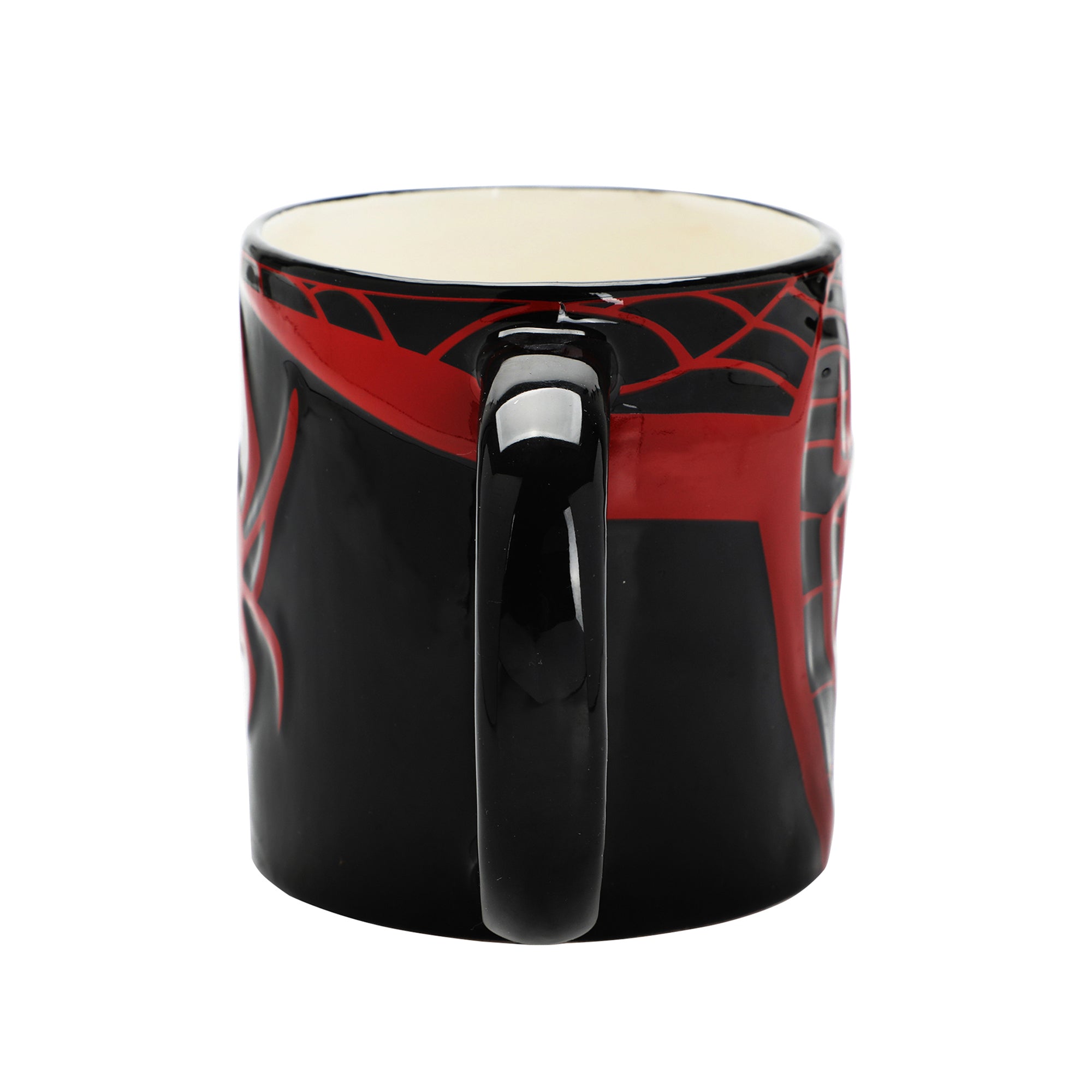 Marvel Spider-Man Spiders & Webs 16 Oz Black Ceramic Mug