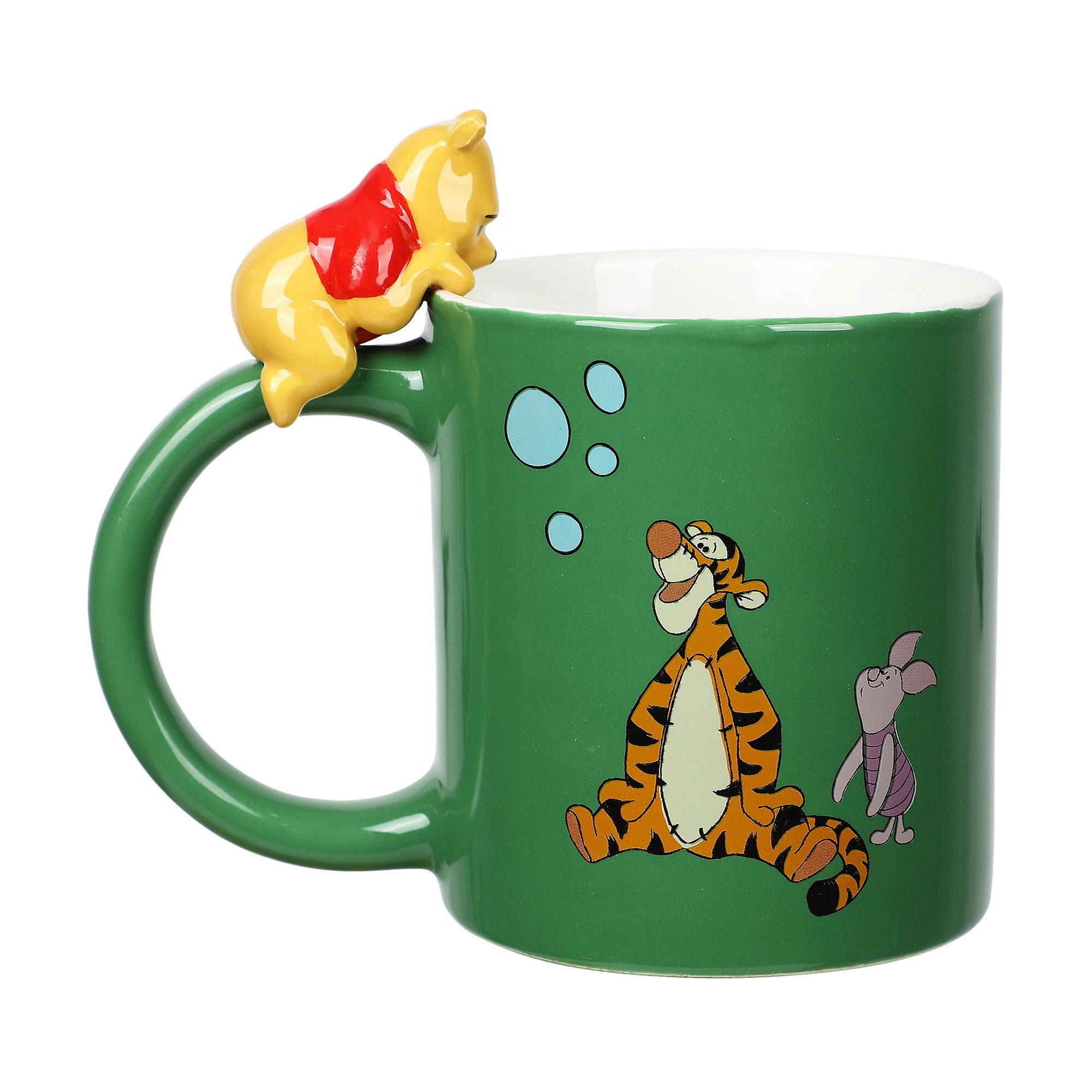 Winnie The Pooh Peeking Handle 16 oz Sculpted Ceramic Mug