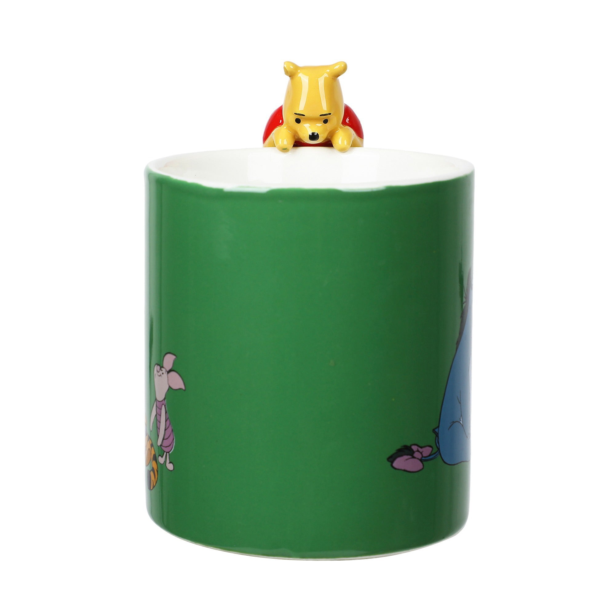 Winnie The Pooh Peeking Handle 16 oz Sculpted Ceramic Mug