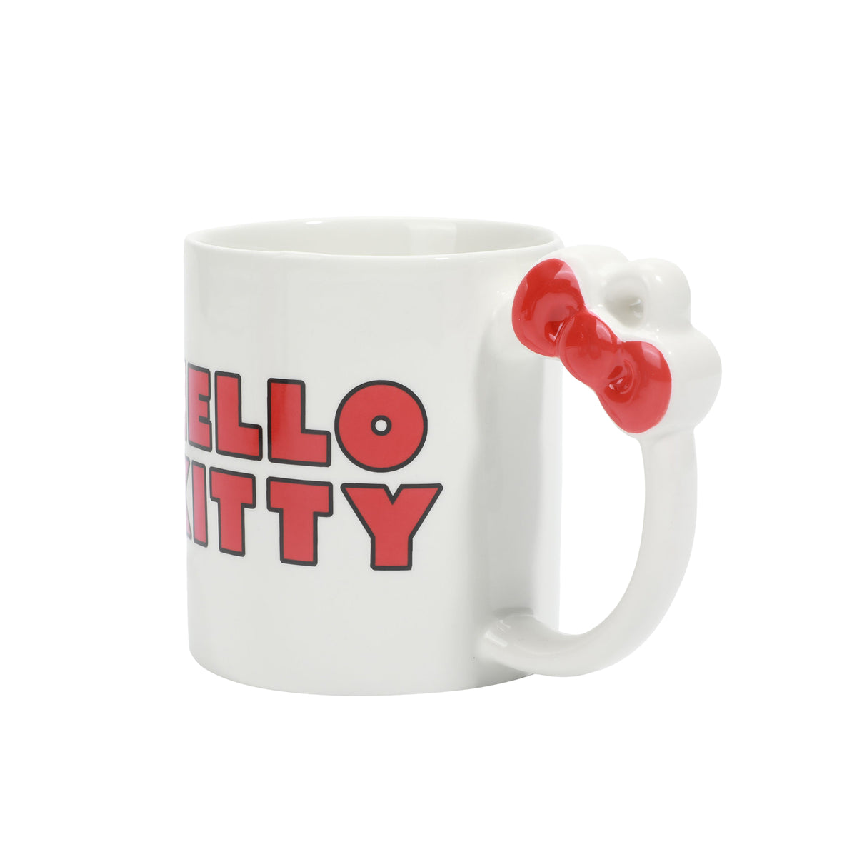 Hello Kitty 16 oz Sculpted Handle Ceramic Coffee Mug