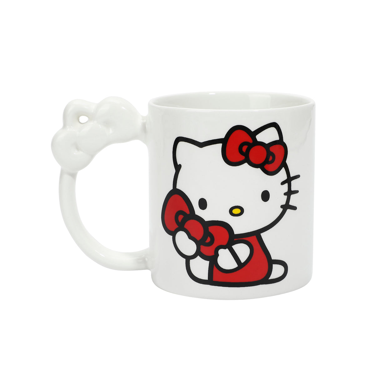 Hello Kitty 16 oz Sculpted Handle Ceramic Coffee Mug