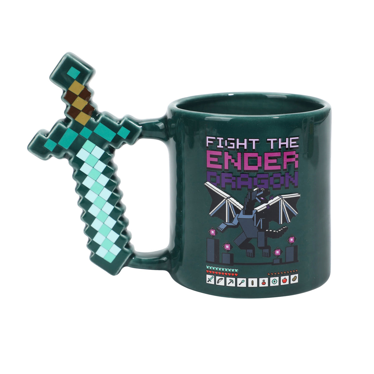 Minecraft Franchise 16 Oz Sculpted Ceramic Coffee Mug