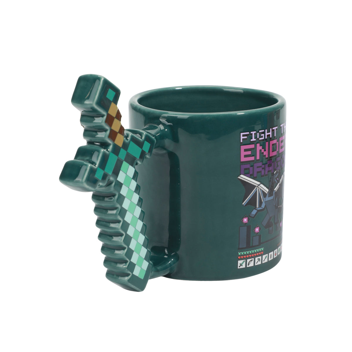 Minecraft Franchise 16 Oz Sculpted Ceramic Coffee Mug