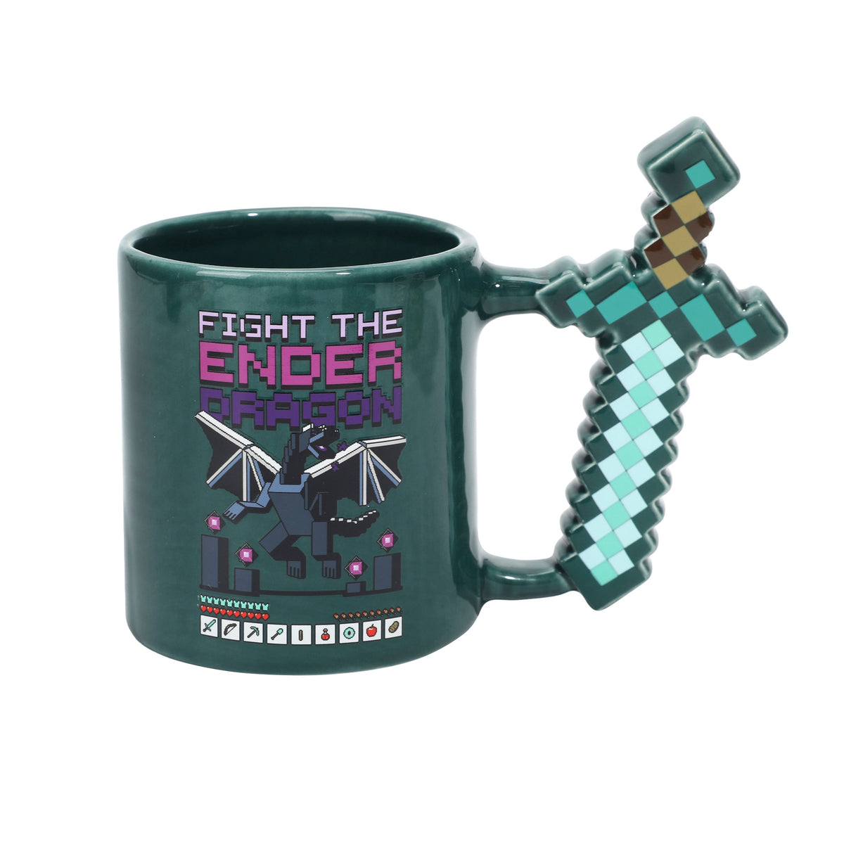 Minecraft Franchise 16 Oz Sculpted Ceramic Coffee Mug