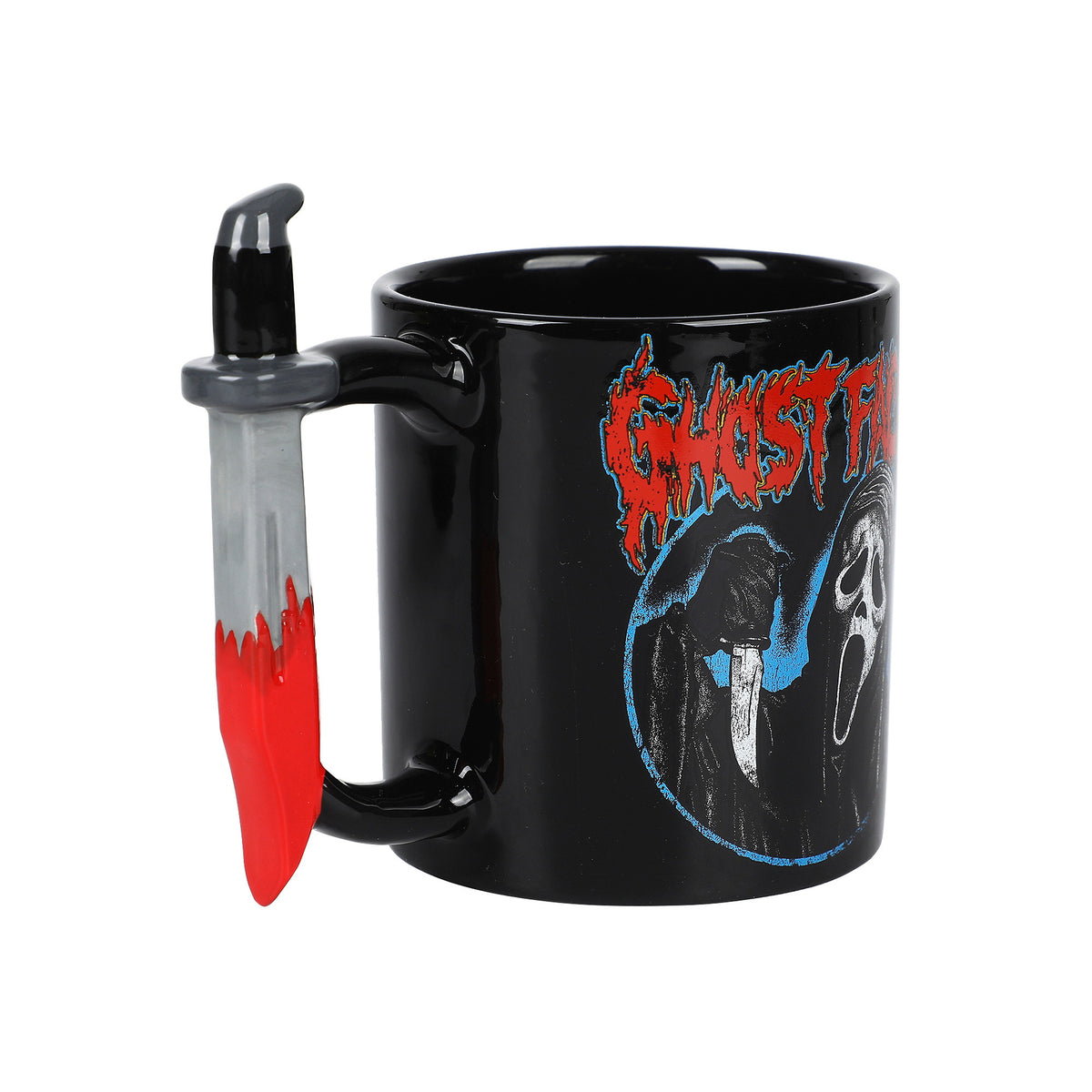 Ghostface Sculpted Handle Ceramic Mug 16 oz for Fans