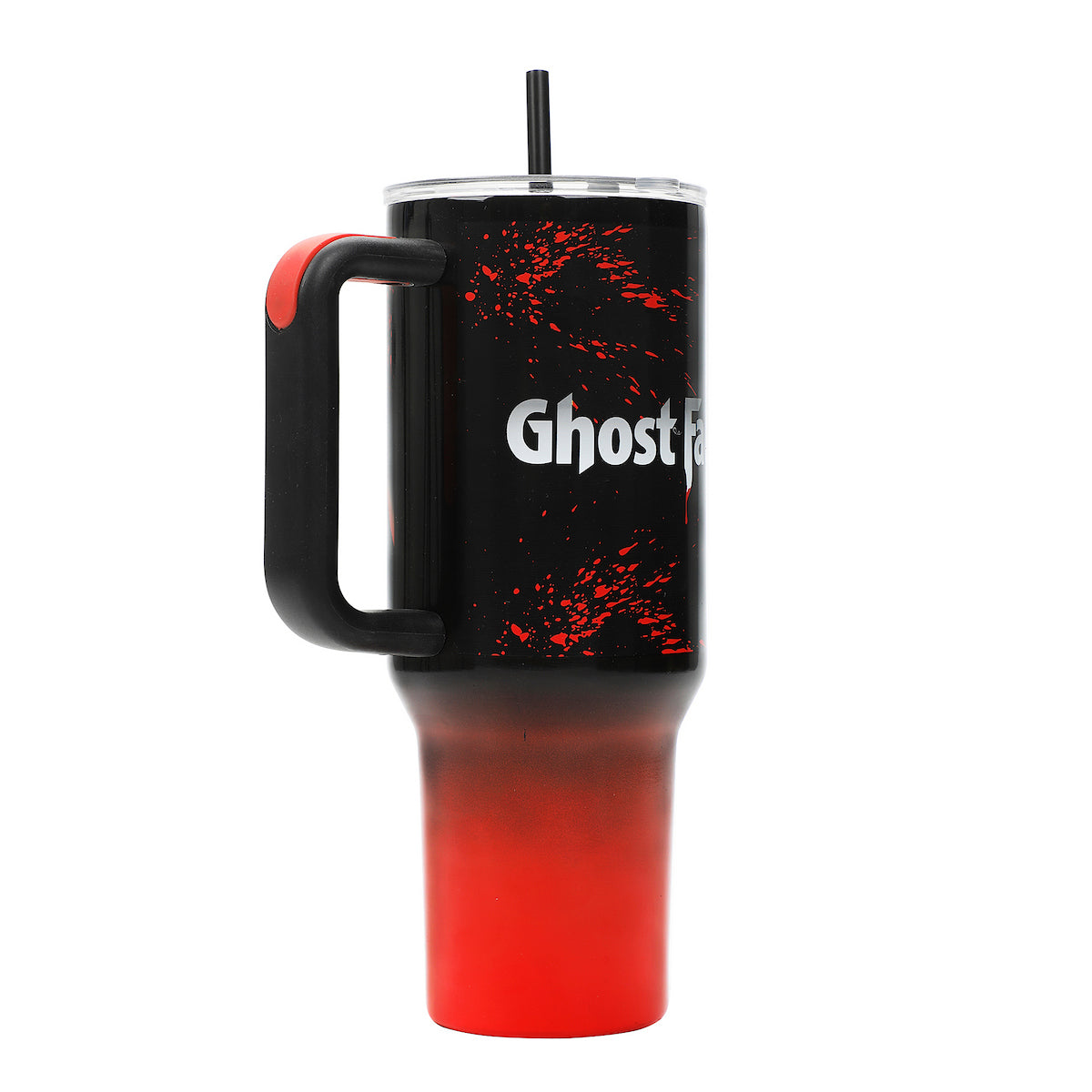 Ghost Face Black & Orange Ombre 40 Oz Stainless Steel Tumbler