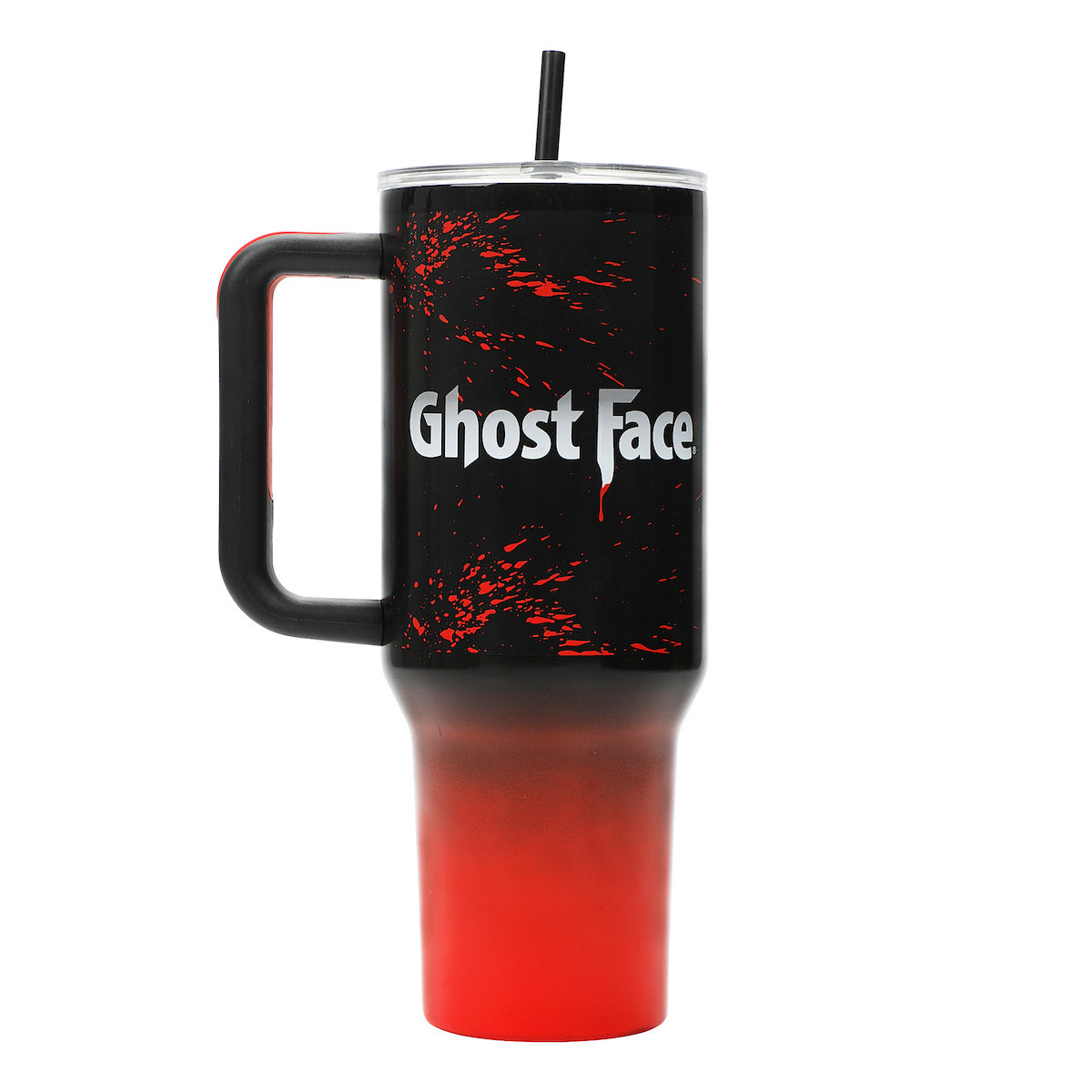 Ghost Face Black & Orange Ombre 40 Oz Stainless Steel Tumbler