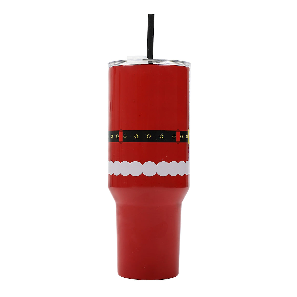 Santa Suit Vacuum Insulated 40 Oz. Stainless Steel Tumbler with Reusable Straw & Leak-Proof Lid Easy Carry Handle for Travel or Home