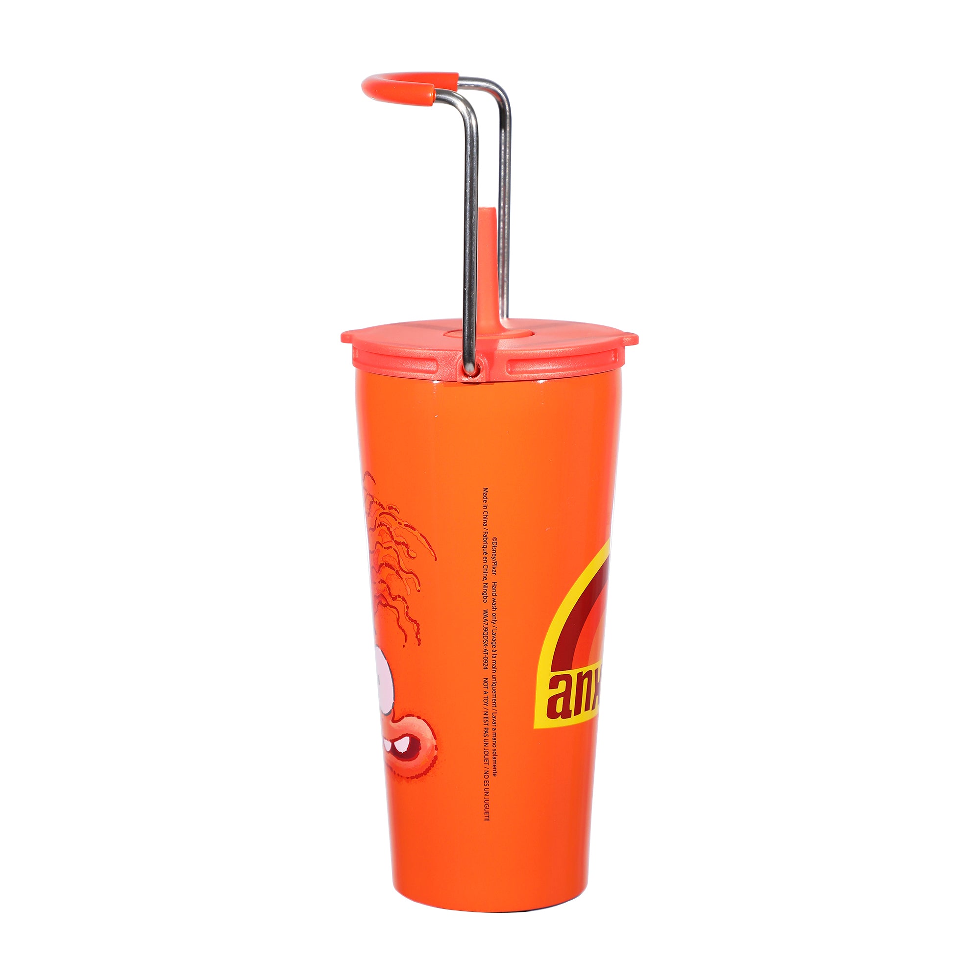 Inside Out 2 Anxiety 20 Oz Orange Stainless Steel Cup