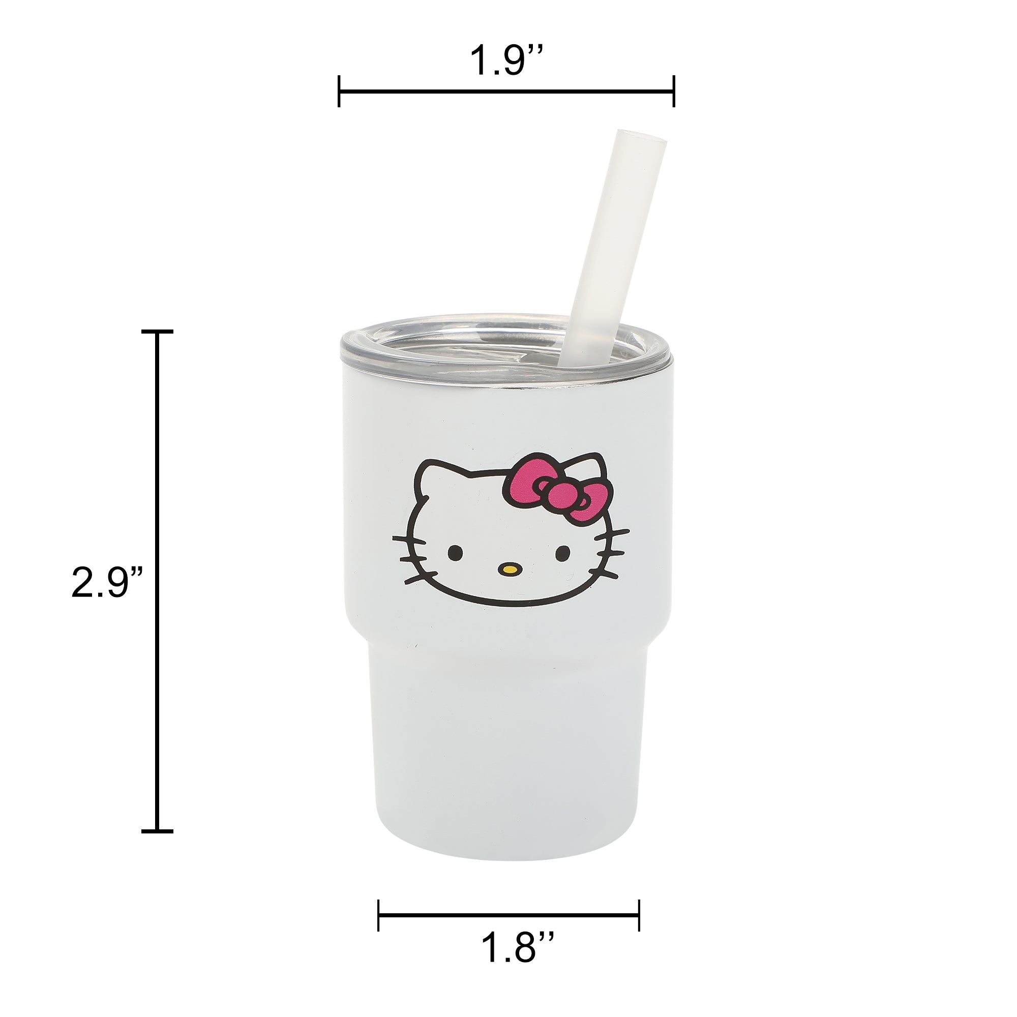 Hello Kitty & Friends Character Faces 4-Pack 3 Oz Mini Tumbler Set
