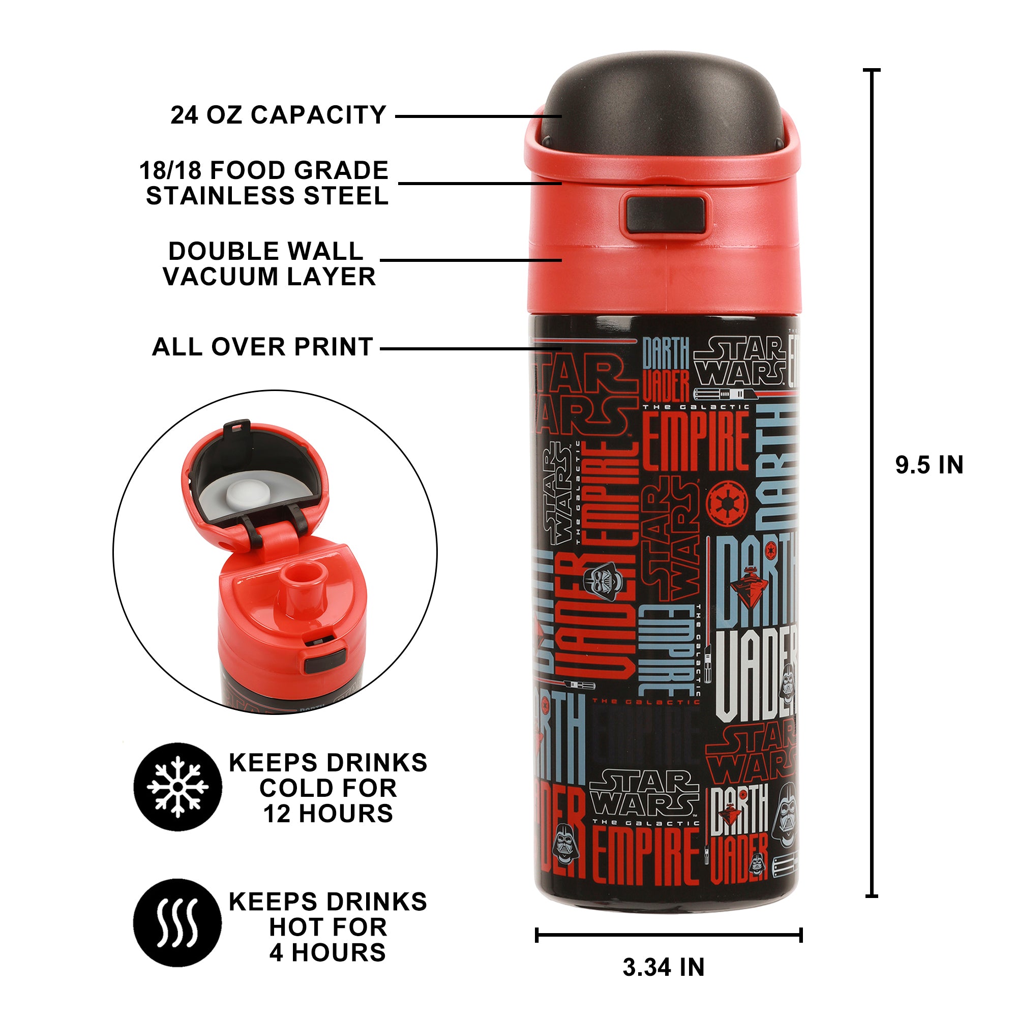 Star Wars Episode IV A New Hope 24 Oz. Stainless Steel Tumbler