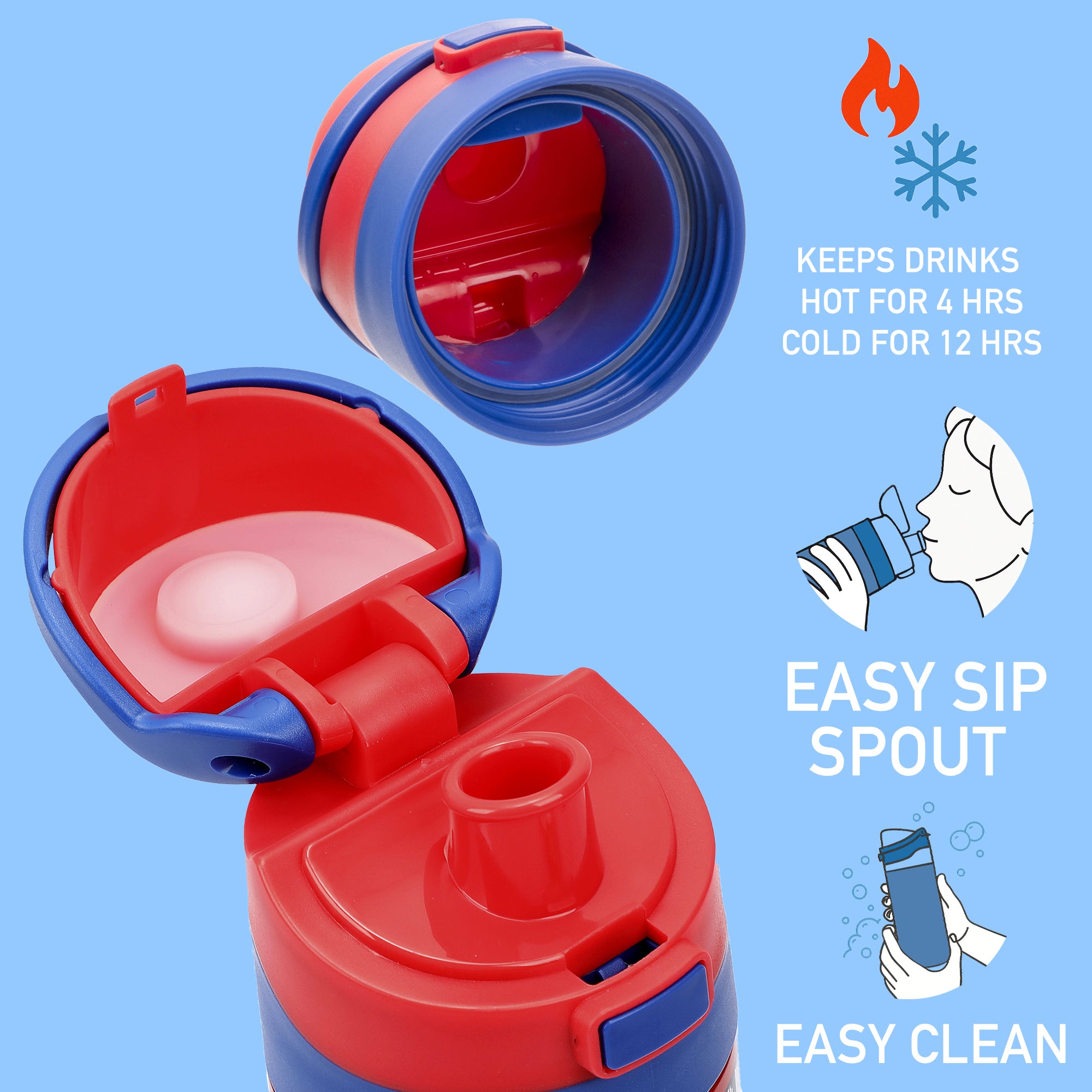 Spider-Man Comic Panels 24 Oz Stainless Steel Water Bottle