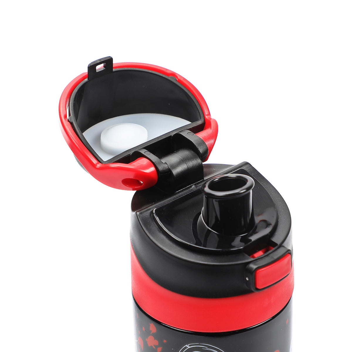 Ghostface Mask & Blood Splatter All-Over Print Black 24 Oz Stainless Steel Water Bottle