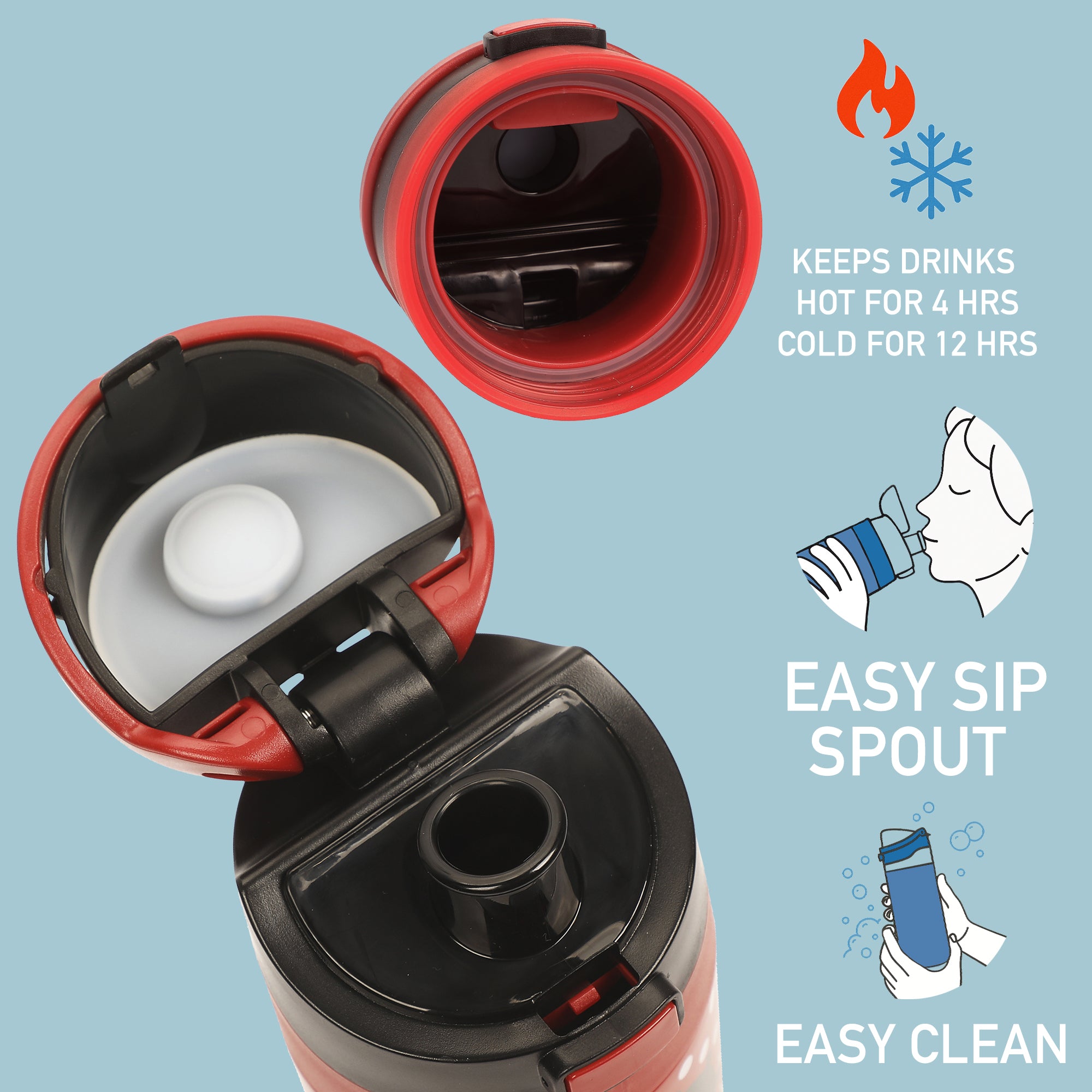 Betty Boop Polka Dots Red 24 Oz Stainless Steel Tumbler