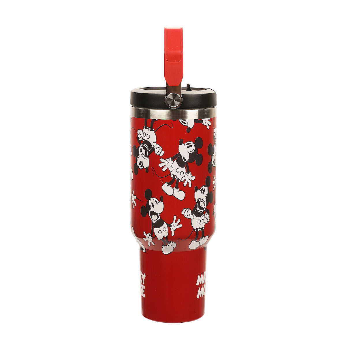 Disney Mickey Mouse All-Over Character Print Red 40 Oz Stainless Steel Water Bottle