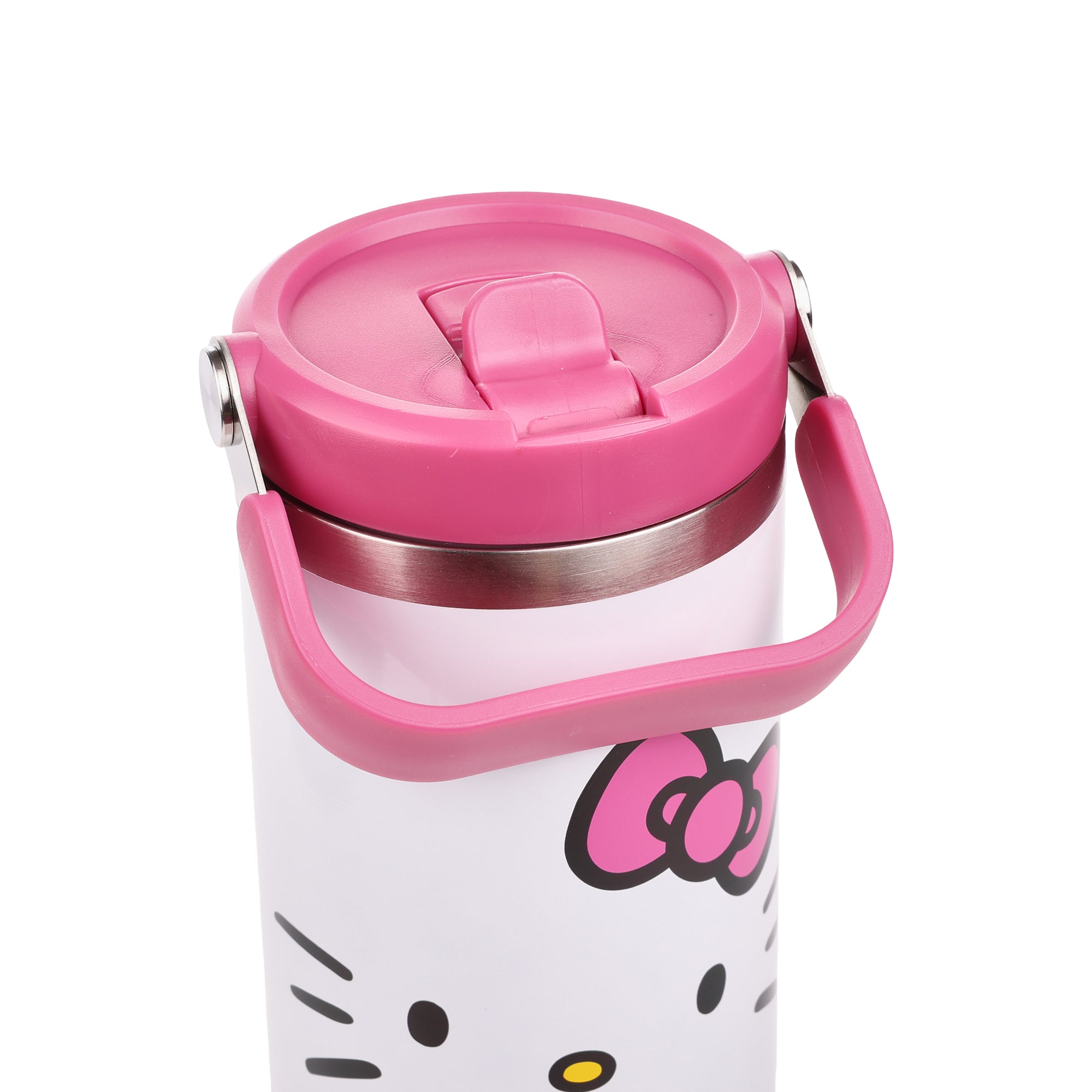 Hello Kitty Big Face 30 Oz White Stainless Steel Water Bottle