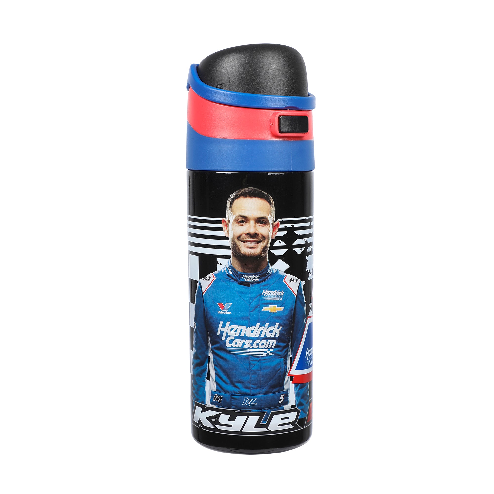 Hendrick Motorsports Kyle Larson #5 Blue 24 Oz Stainless Steel Water Bottle : Sports & Outdoors