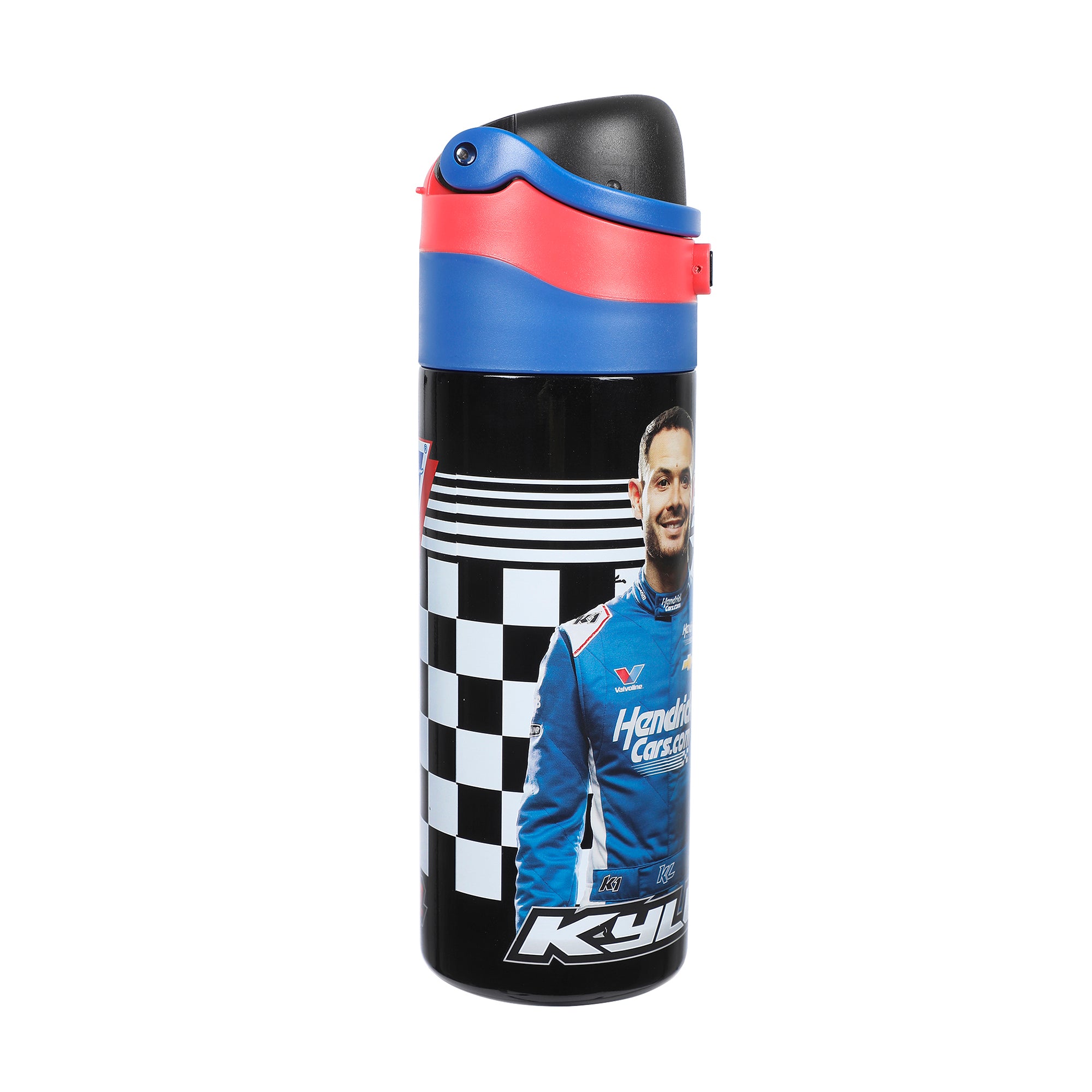 Hendrick Motorsports Kyle Larson #5 Blue 24 Oz Stainless Steel Water Bottle : Sports & Outdoors