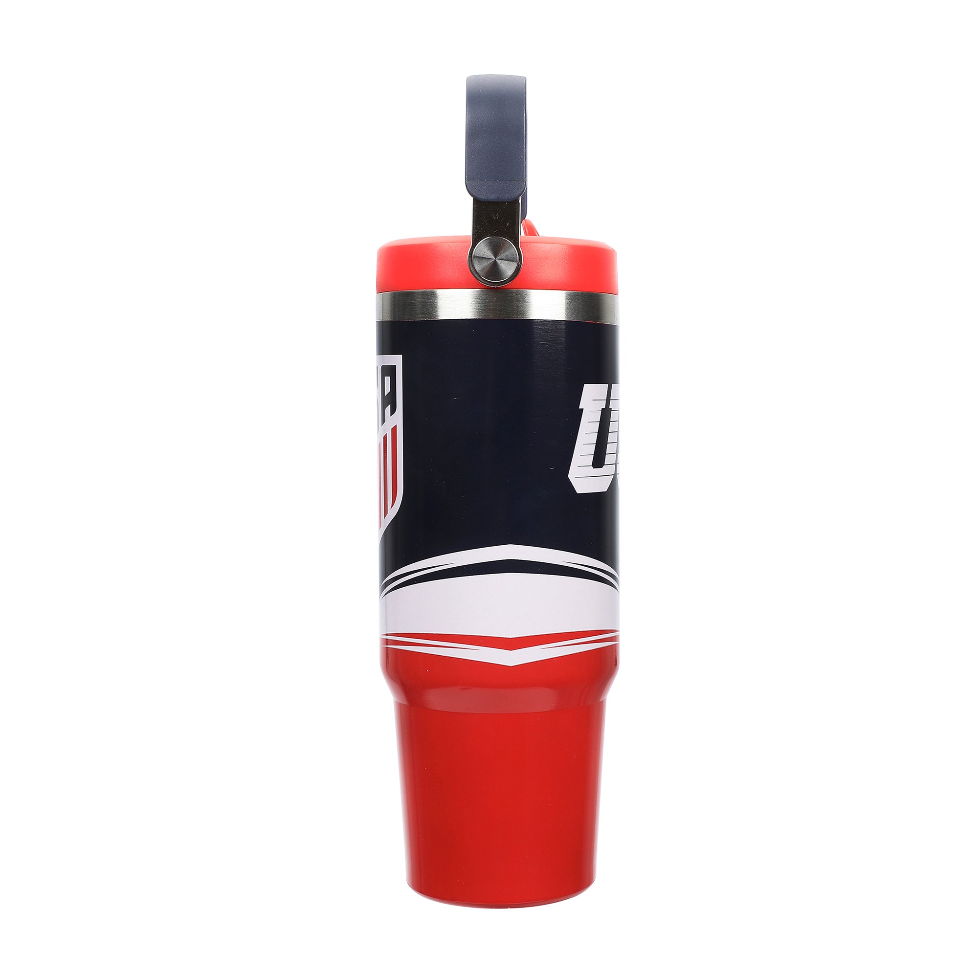 US Soccer Logo Tribal Crest 30 Oz Black Stainless Steel Water Bottle