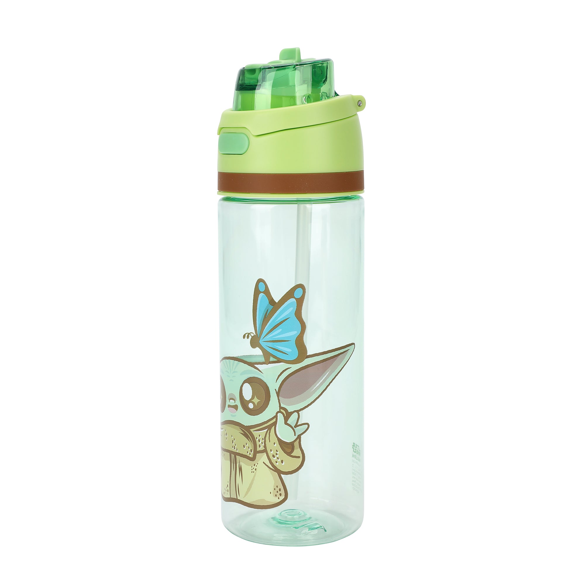The Mandalorian Baby Grogu 24 oz Plastic Water Bottle On-the-Go Hydration