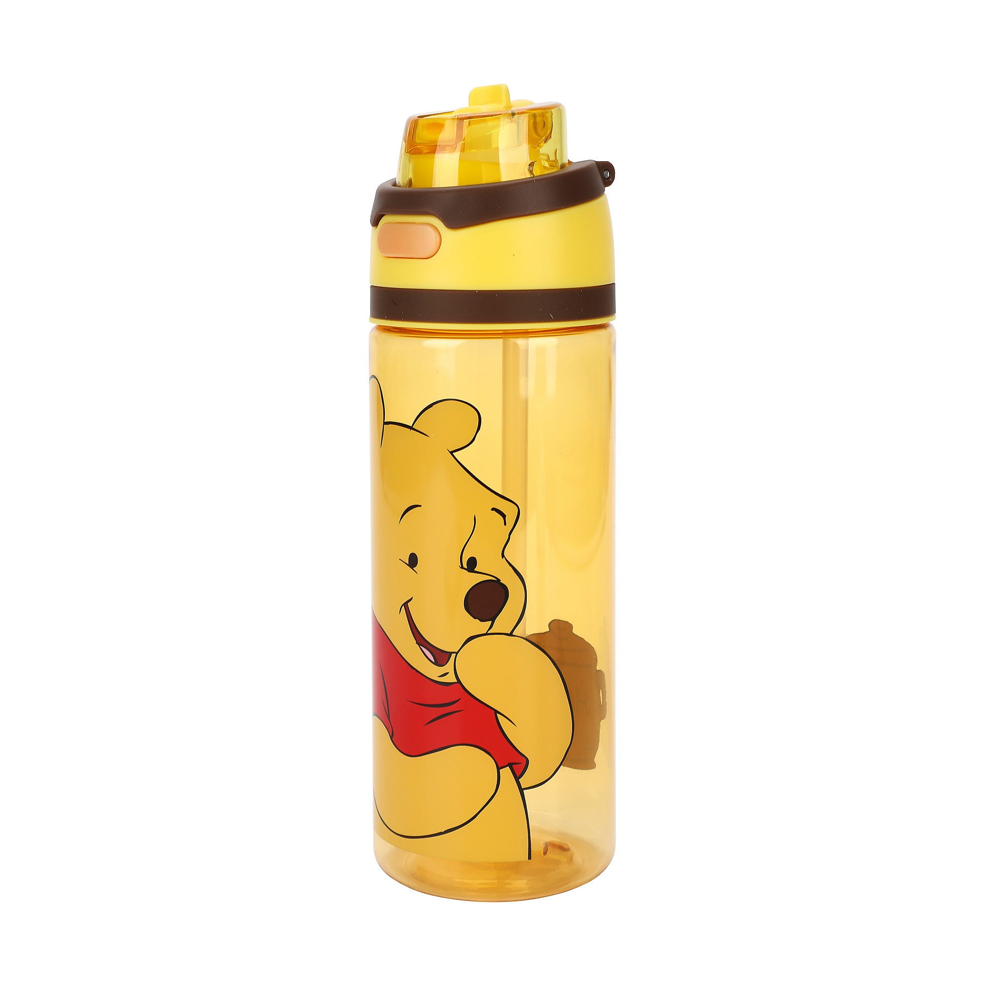 Winnie The Pooh Character Print 24 oz Plastic Water Bottle for School and Everyday Hydration