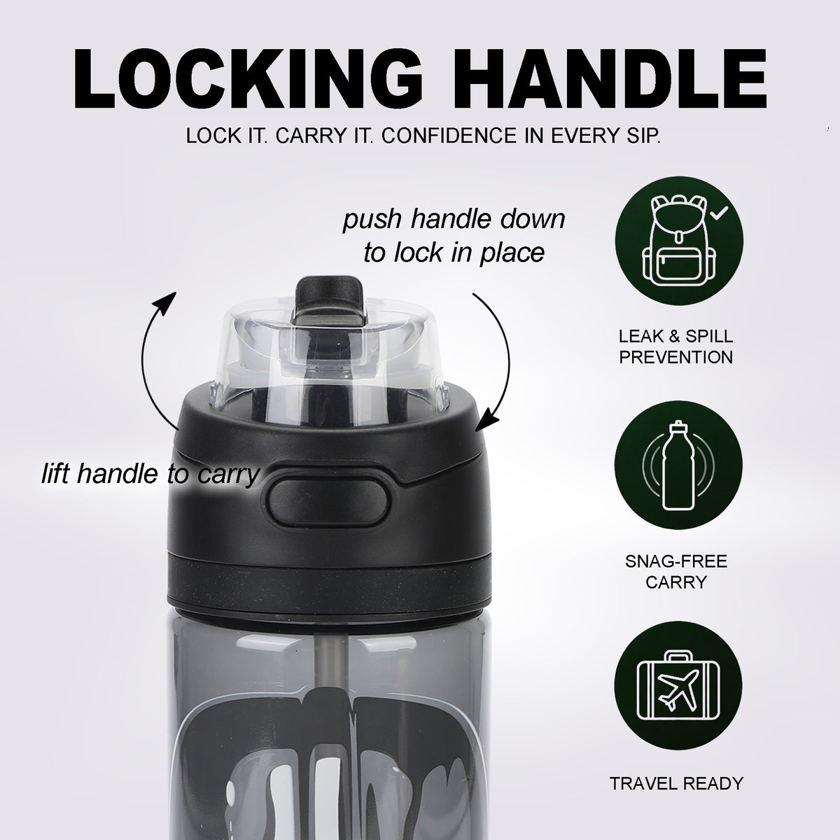 Star Wars: Episode IV - A New Hope Darth Vader 24 oz Plastic Water Bottle for School and Adventure