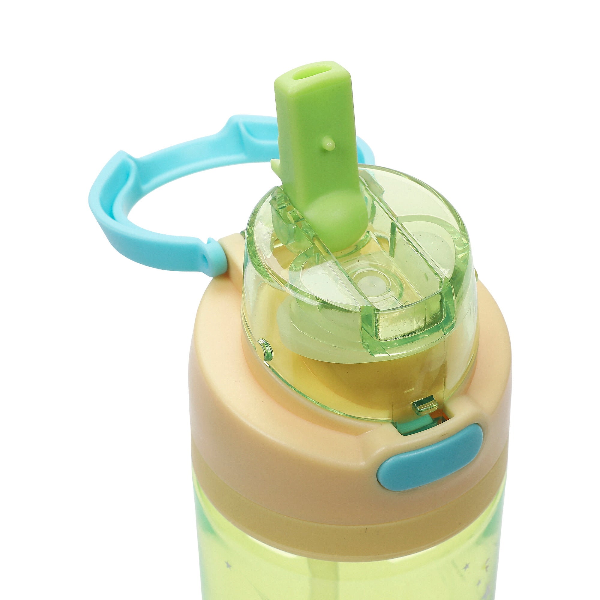 Tinker Bell Character Art Green 24 Oz Plastic Water Bottle With Dual Spout Lid