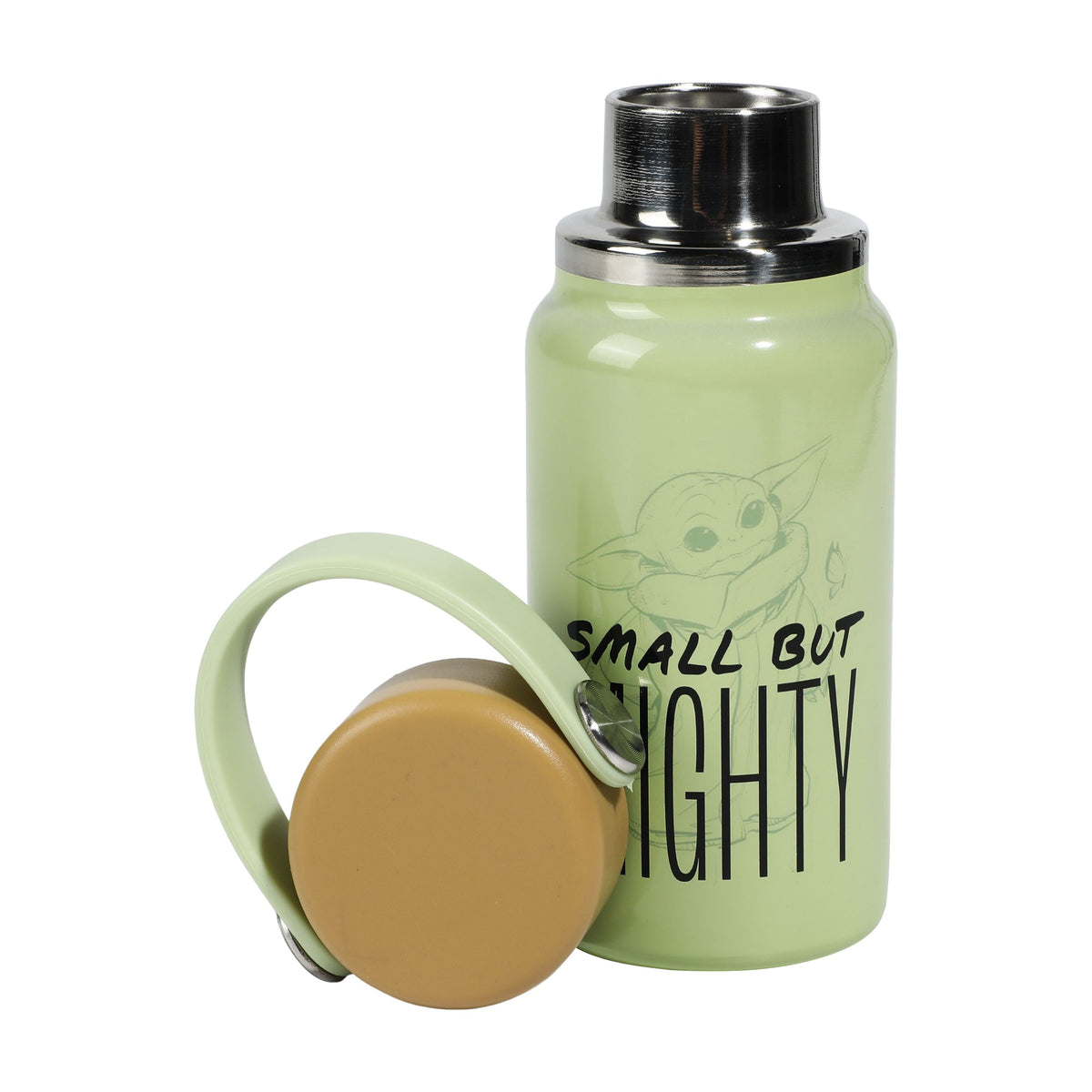 The Mandalorian Grogu Mini Water Bottle 6.7 oz Stainless Steel