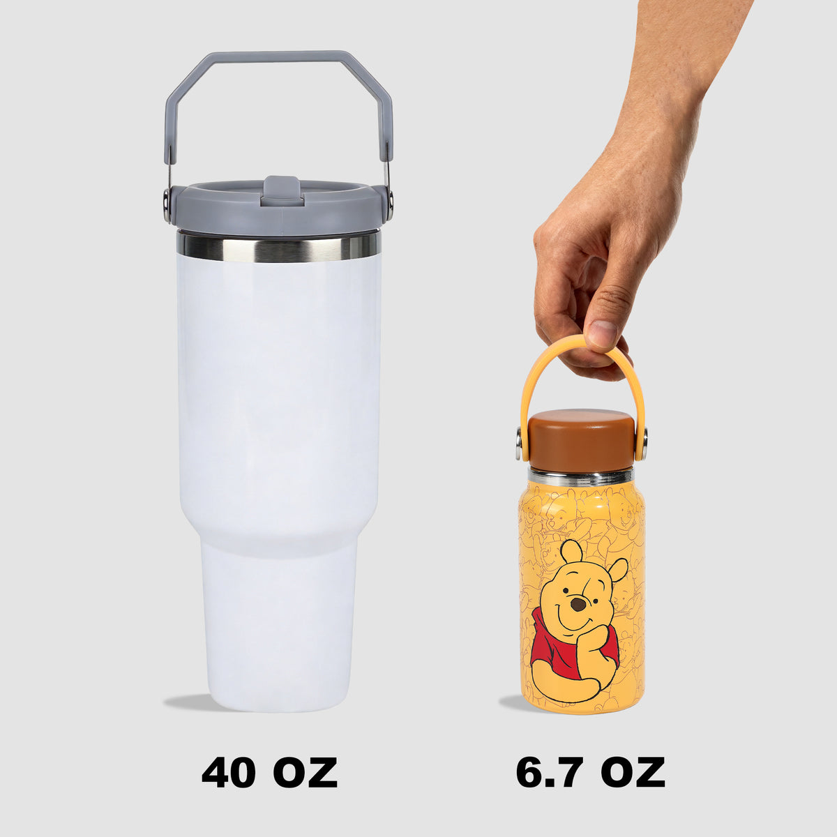 Winnie The Pooh AOP Mini Hydra 7oz Stainless Steel Water Bottle
