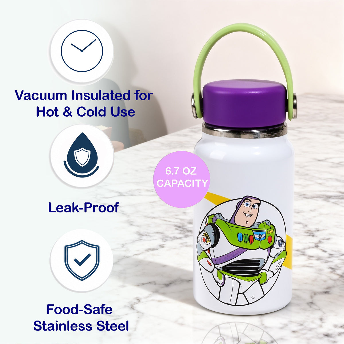 Toy Story Buzz Lightyear Mini Hydra Vacuum Sealed Water Bottle
