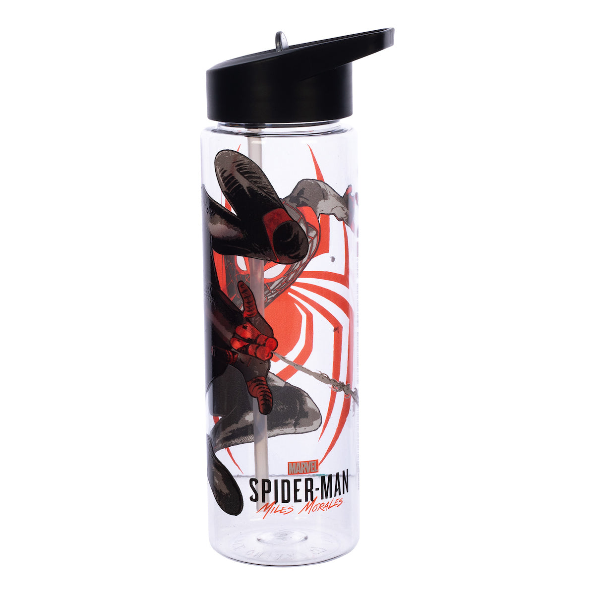 Marvel Miles Morales Game Verse Spiderman 24 Oz. Plastic Water Bottle