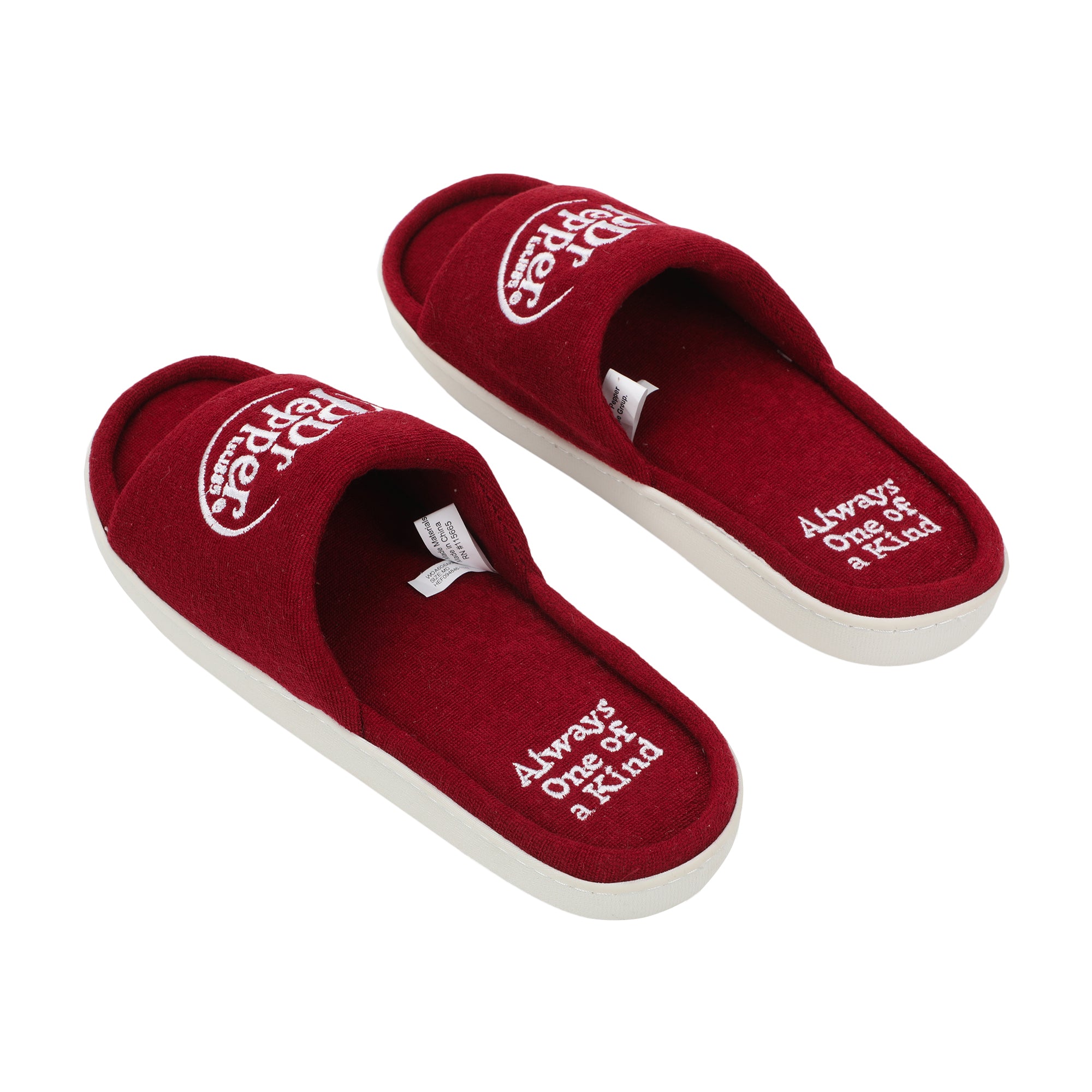 Dr Pepper Always One Of A Kind Men's Red Slide Slippers
-Small