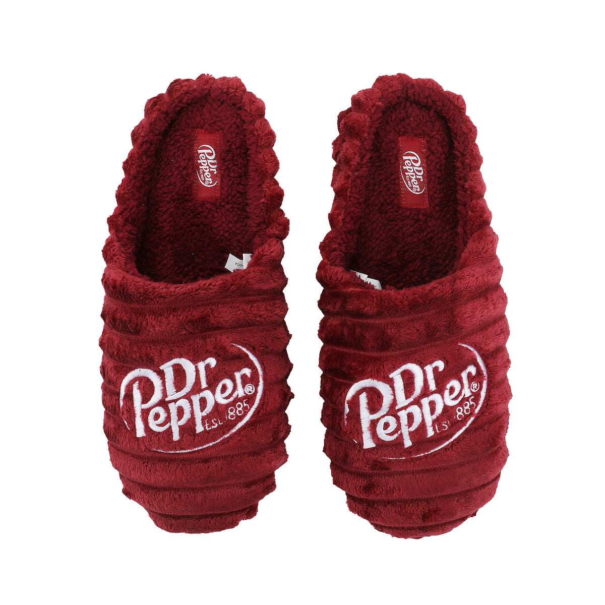 Dr Pepper Logo Adult Red Scuff Slippers