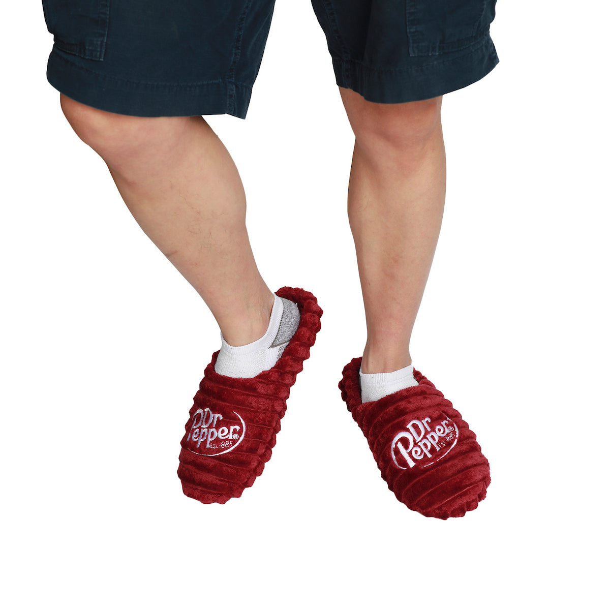 Dr Pepper Logo Adult Red Scuff Slippers