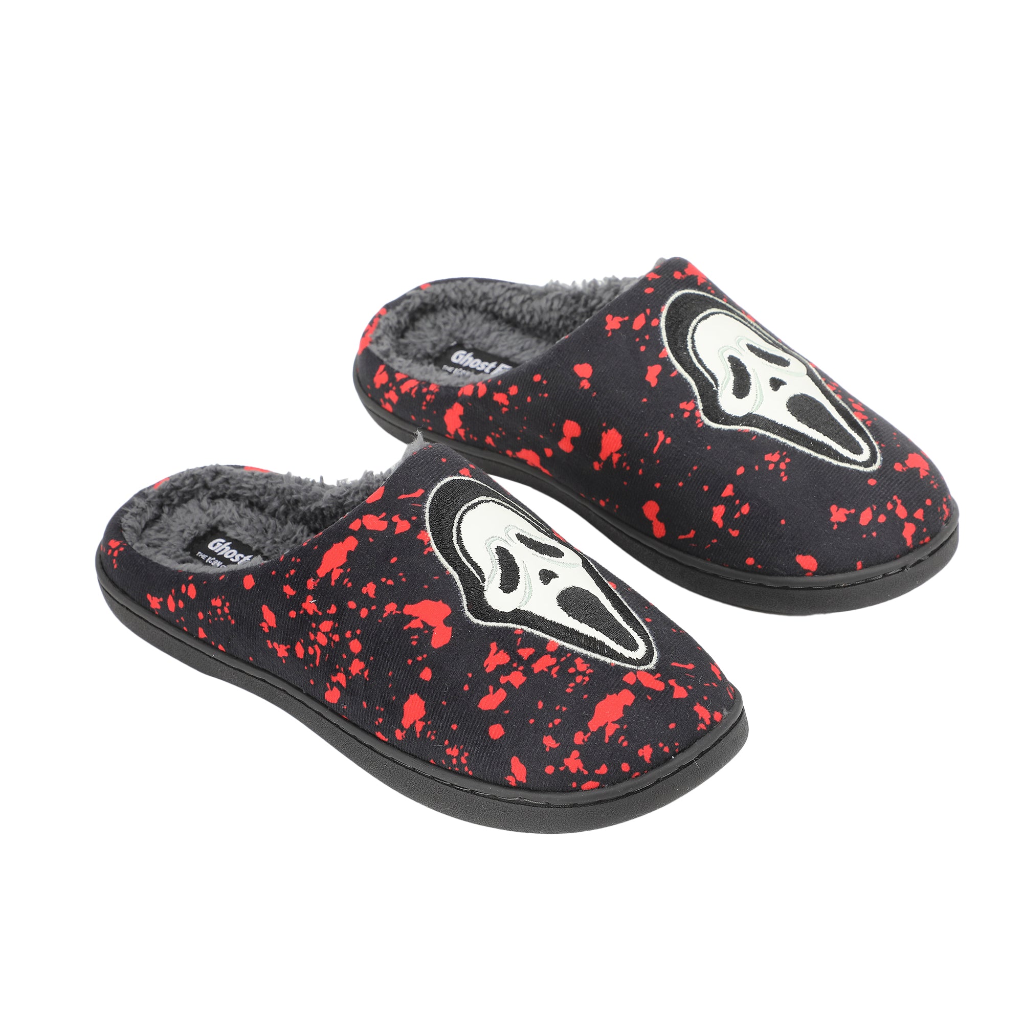 Ghostface Mask & Blood Splatter Adult Black Scuffs