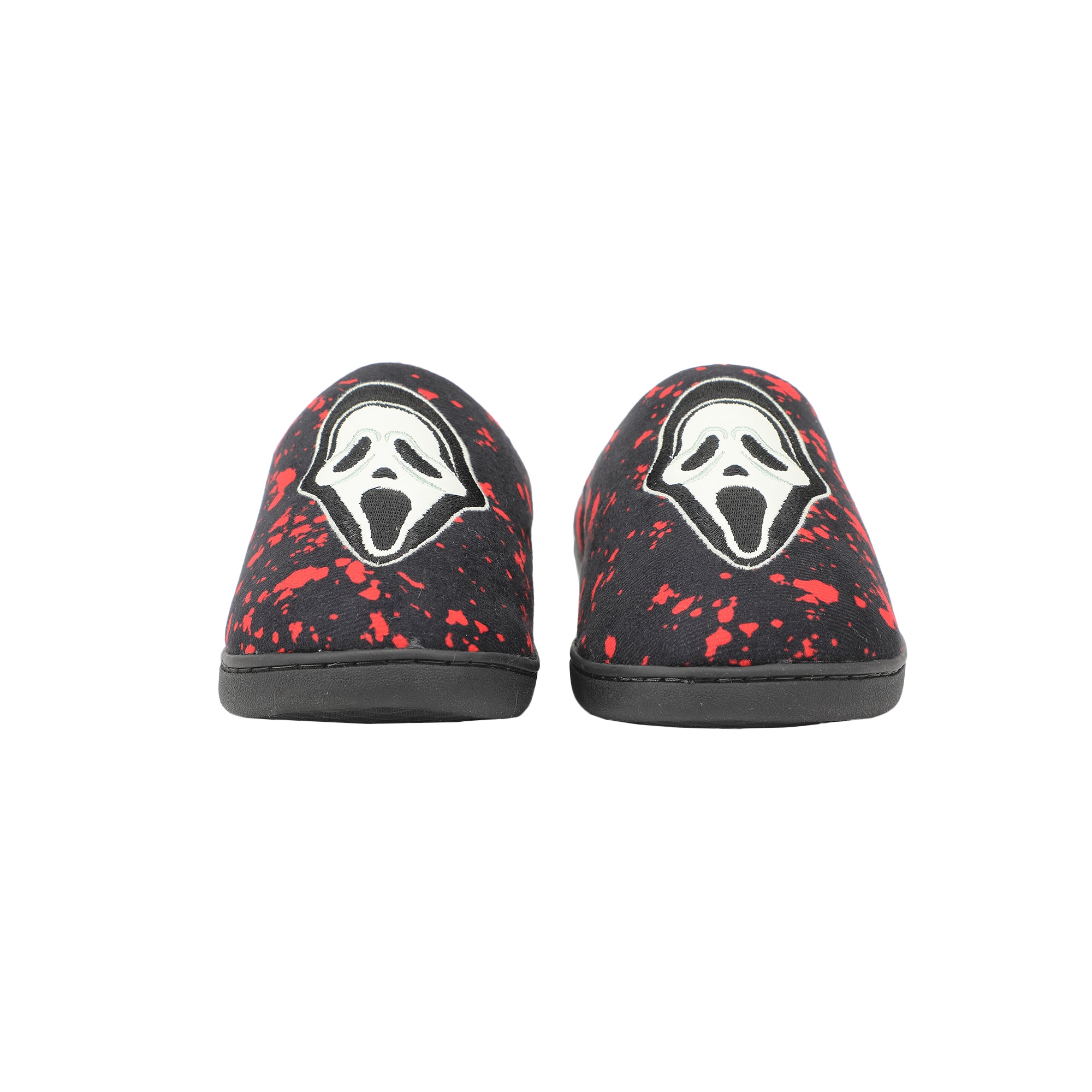 Ghostface Mask & Blood Splatter Adult Black Scuffs