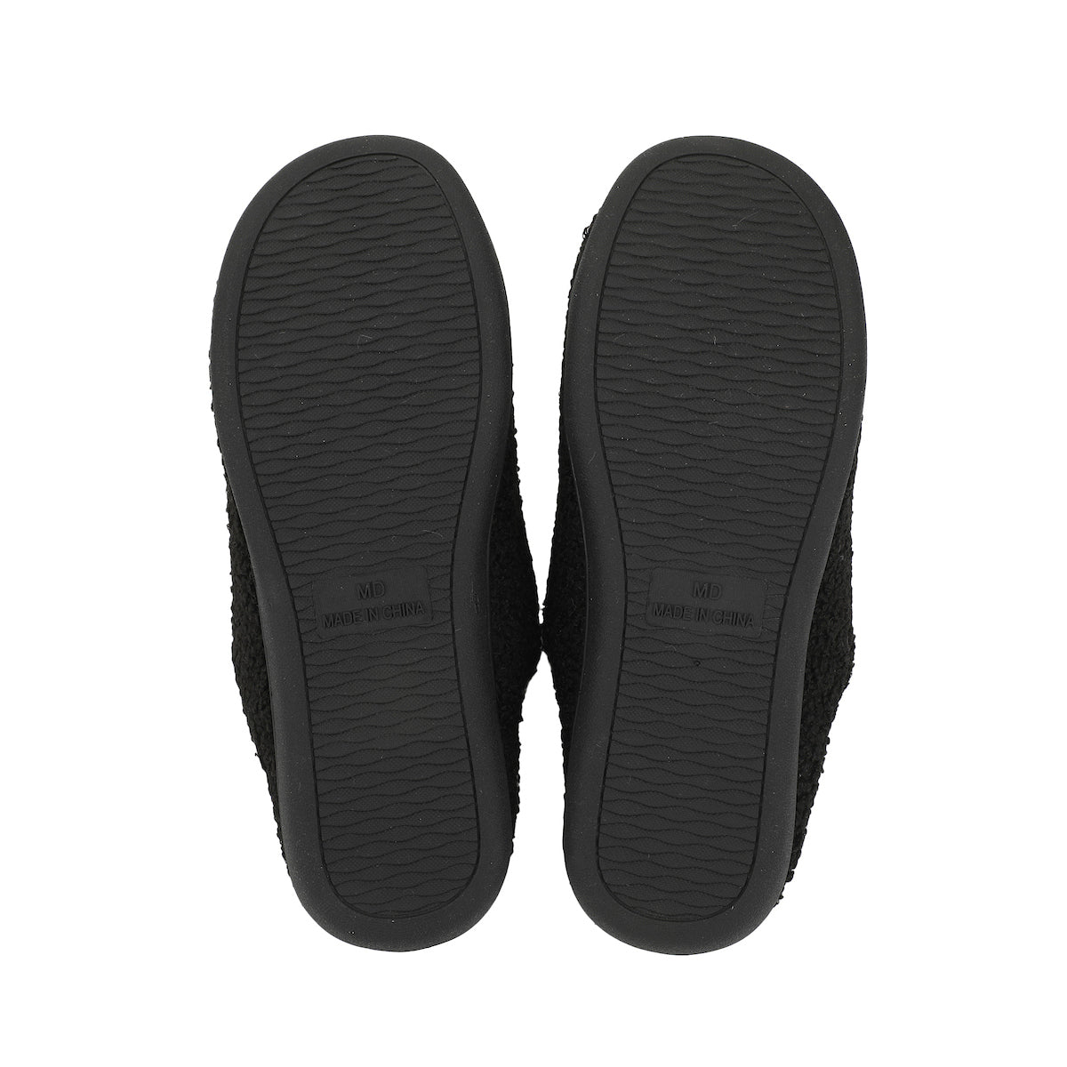 Halloween Ghosts Adult Black Scuff Slippers