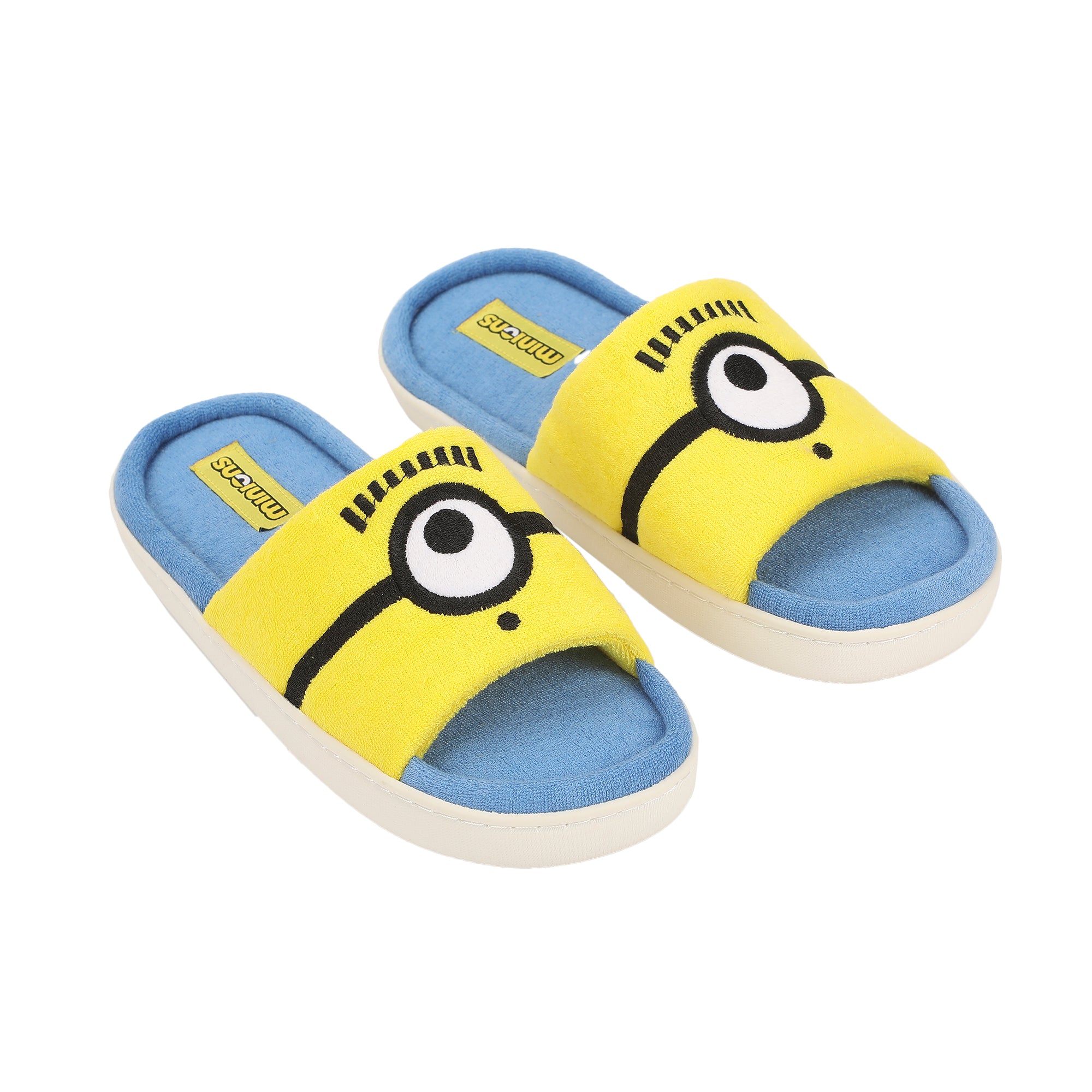 Minions Big Face Carl Men's Open Toe Slipper