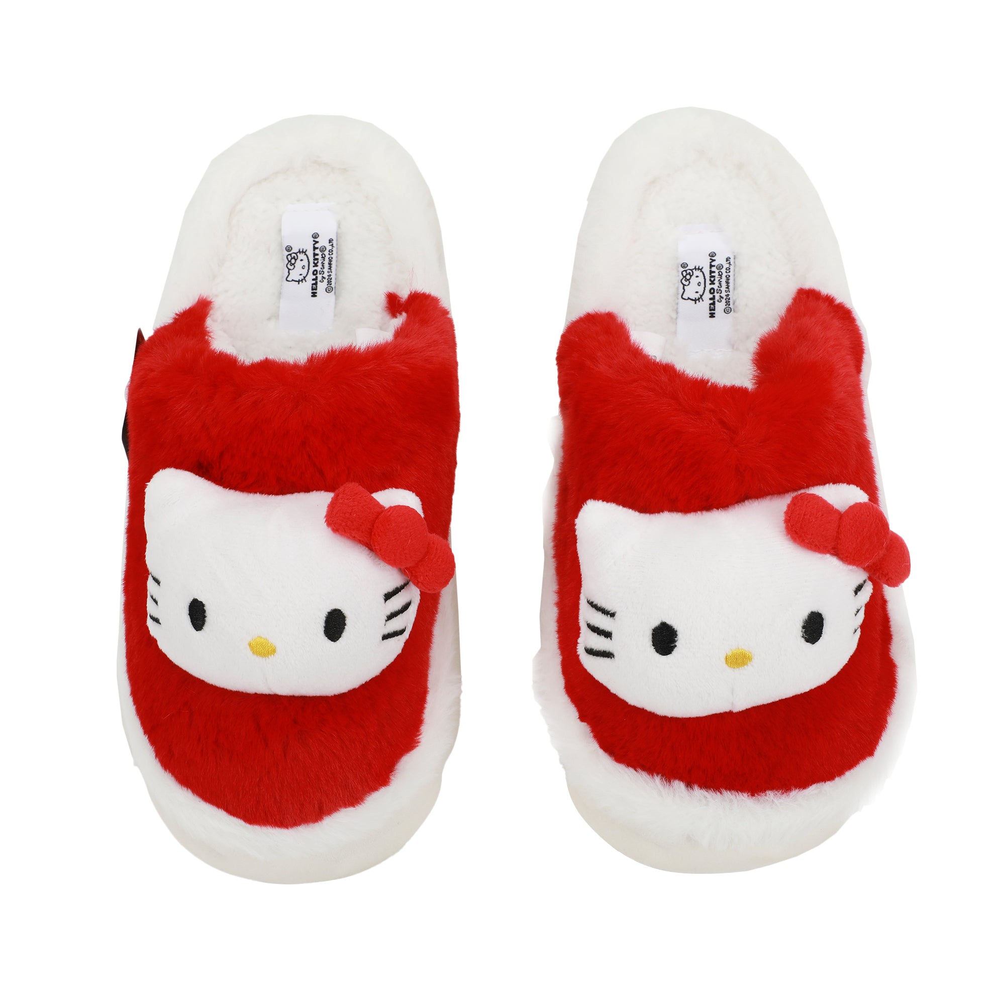 Hello Kitty Plush Character Heads Women's Brown Mules