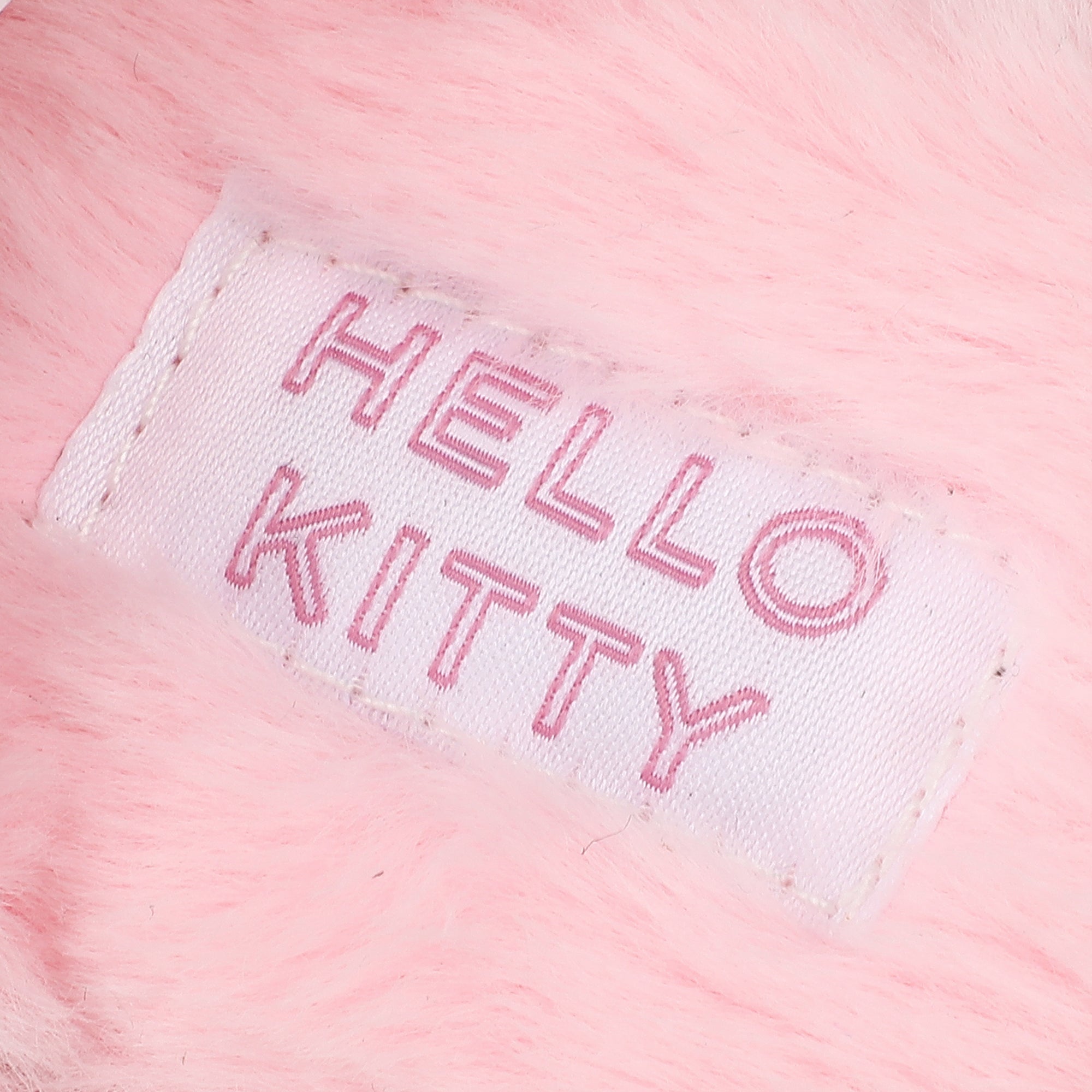 Hello Kitty PVC Sequin Character Patch Women's Gray Tweed Mules