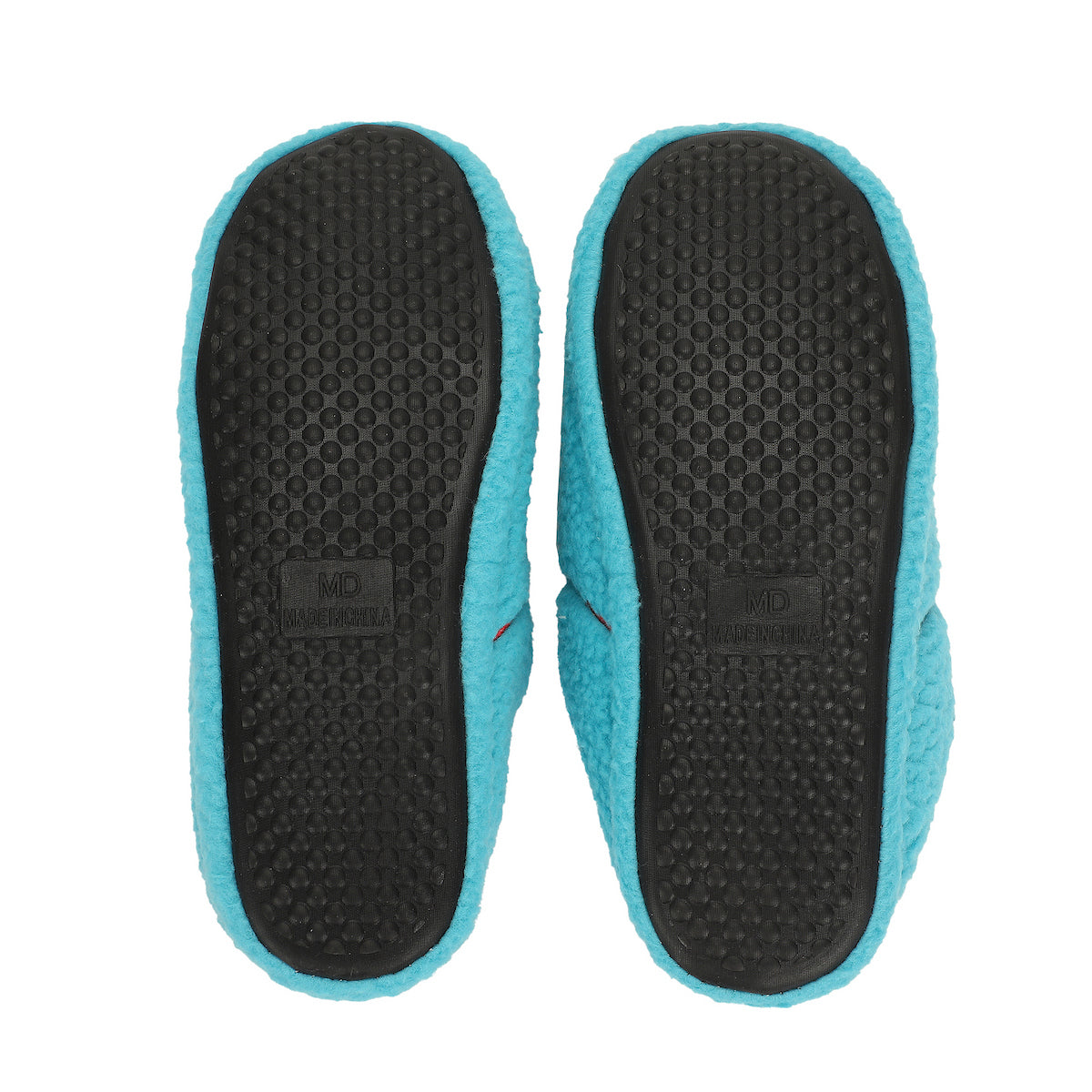 Wonder Woman Logo Women's Blue Scuff Slippers