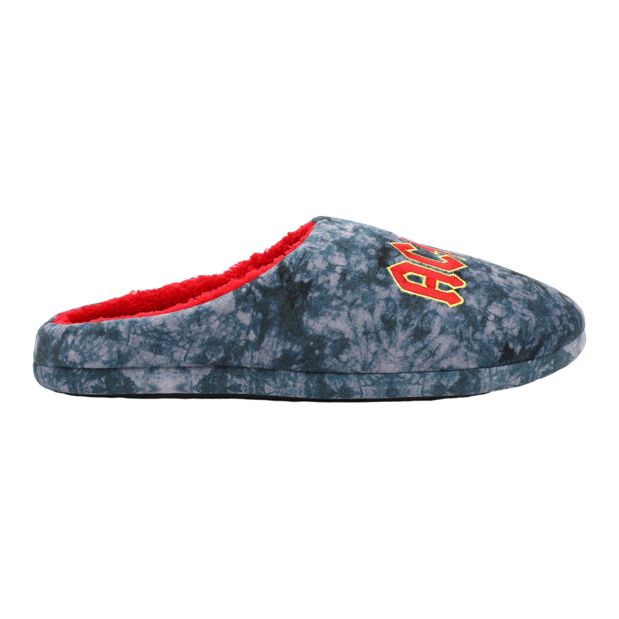 AC/DC Embroidered logo Tie-Dye Scuff Slippers