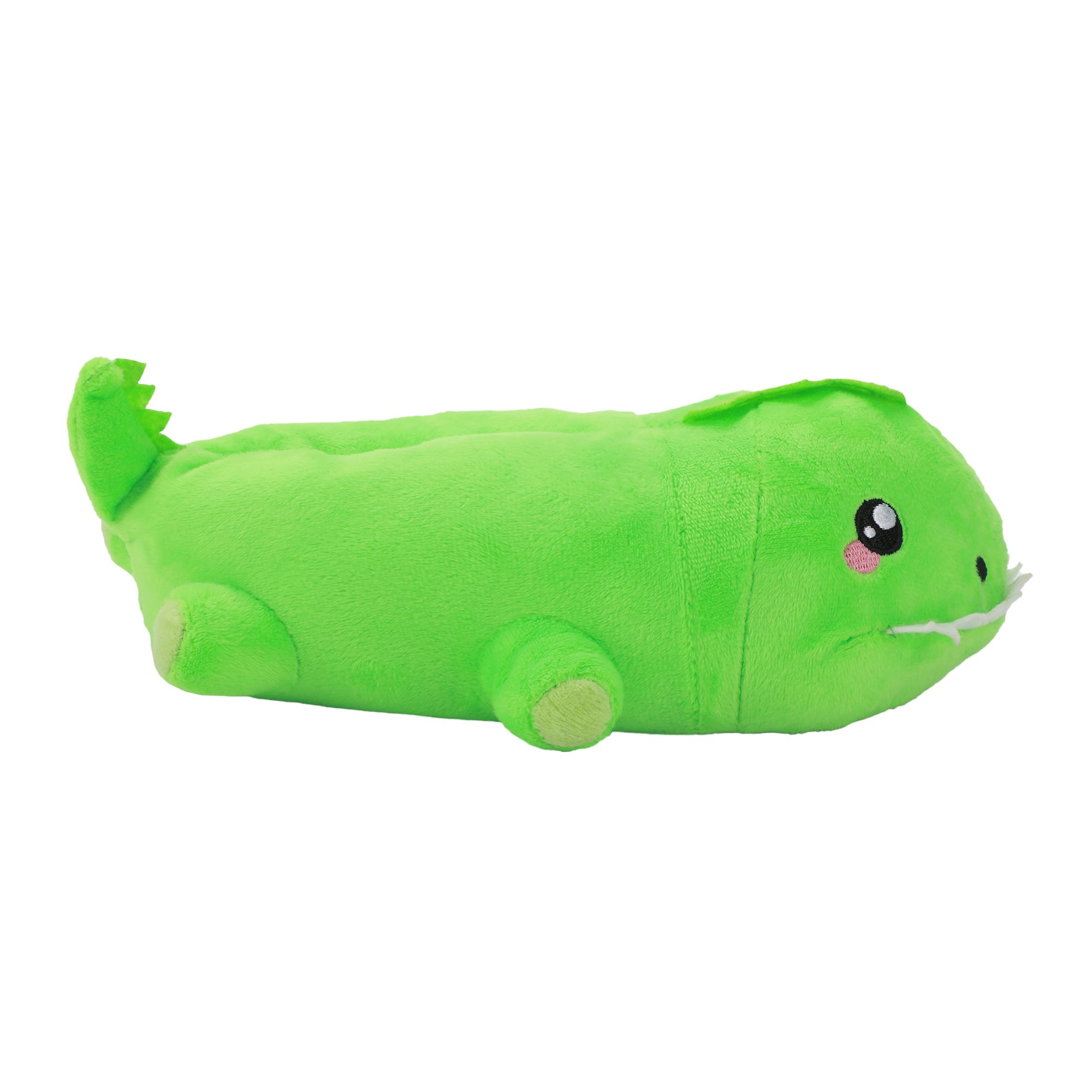 T-Rex Youth Green Plush Slippers