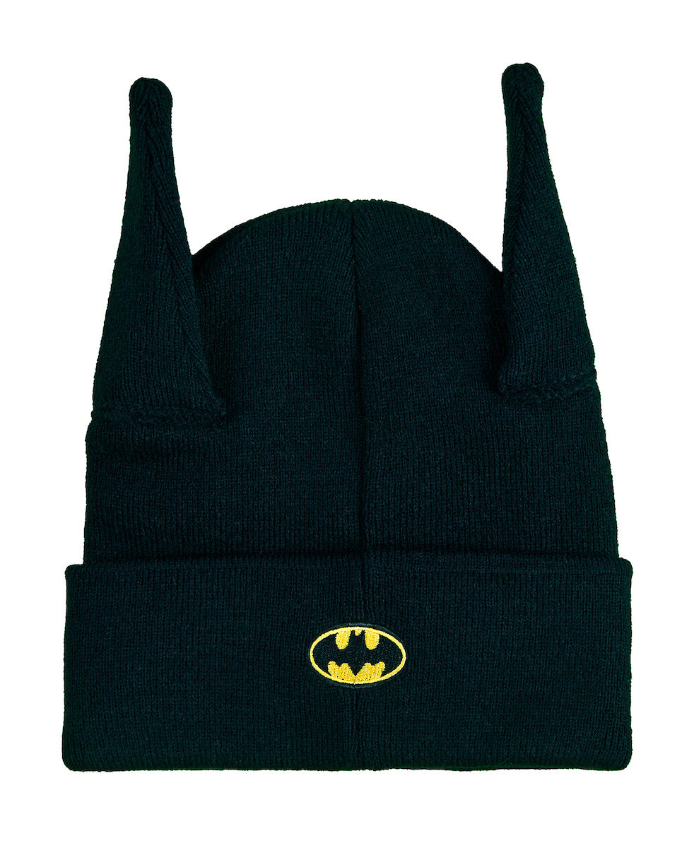 Batman Cowl 2-Piece Cuff Beanie & Magic Gloves Set