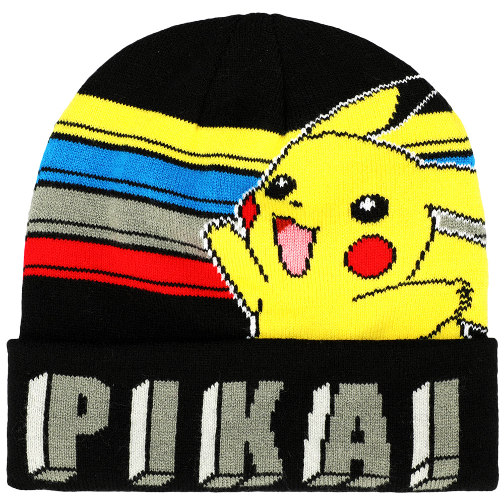Pokemon Pikachu knitted Beanie and Gloves Set for kids