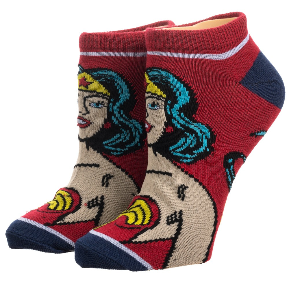 Wonder Woman Ankle Socks 5-Pack for Women