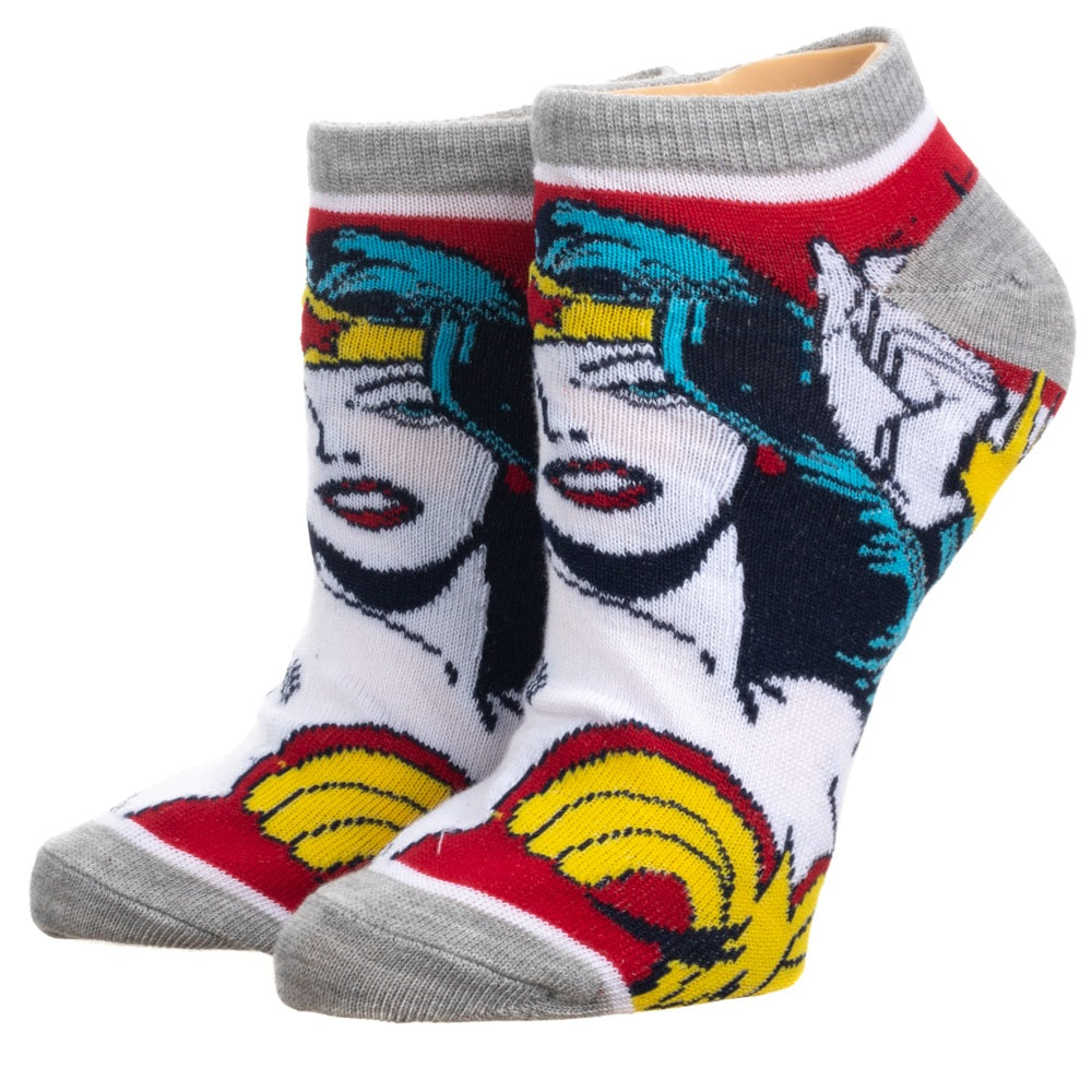 Wonder Woman Ankle Socks 5-Pack for Women