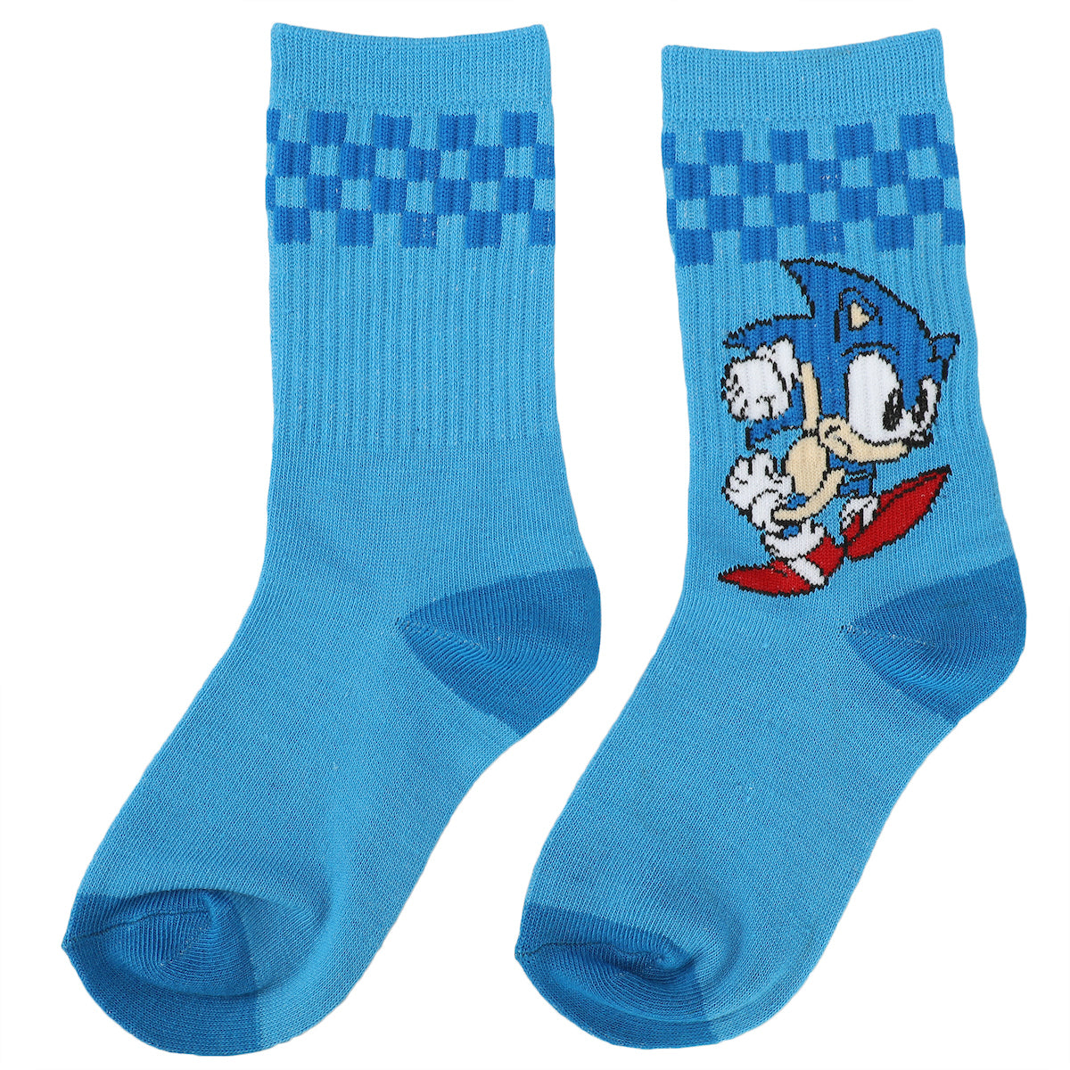 Sonic The Hedgehog Character Casual Crew Socks for Boys 3-Pack