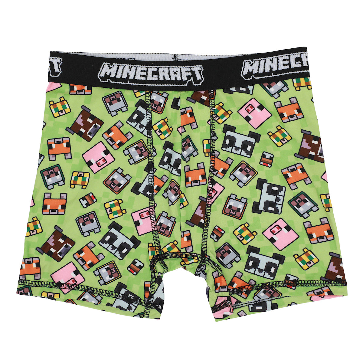 Youth Boys Minecraft Boxer Brief Underwear 5-Pack - Pixelated Comfort for Gamers